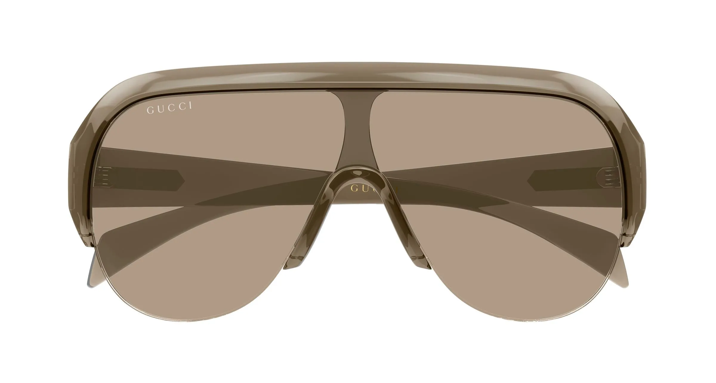 Gucci GG2023S 005 Occhiali da sole Bio-iniettato Marrone Marrone Maschera - immagine 2