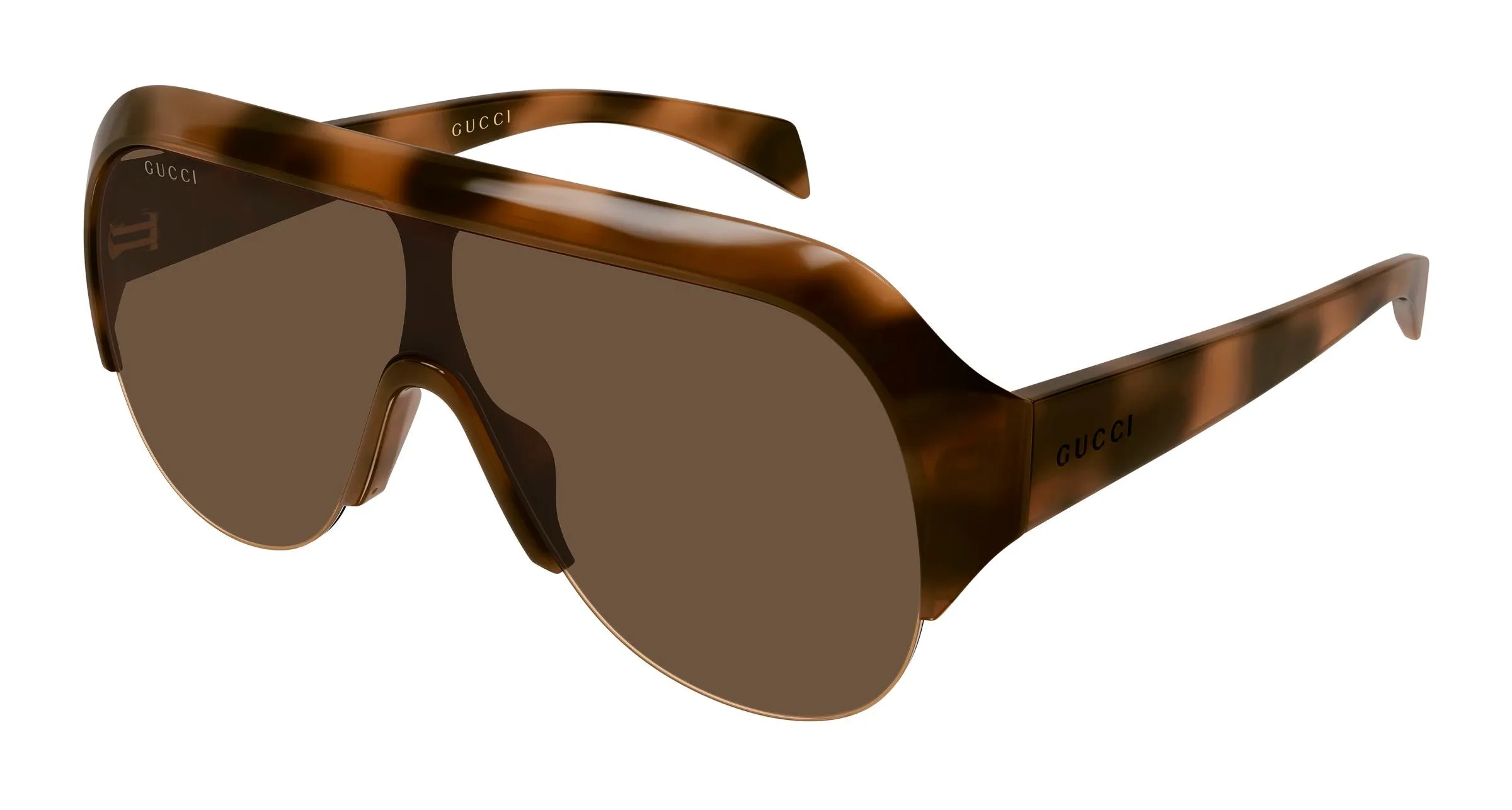 Gucci GG2023S 002 Occhiali da sole Bio-iniettato Havana Marrone Maschera - immagine 1
