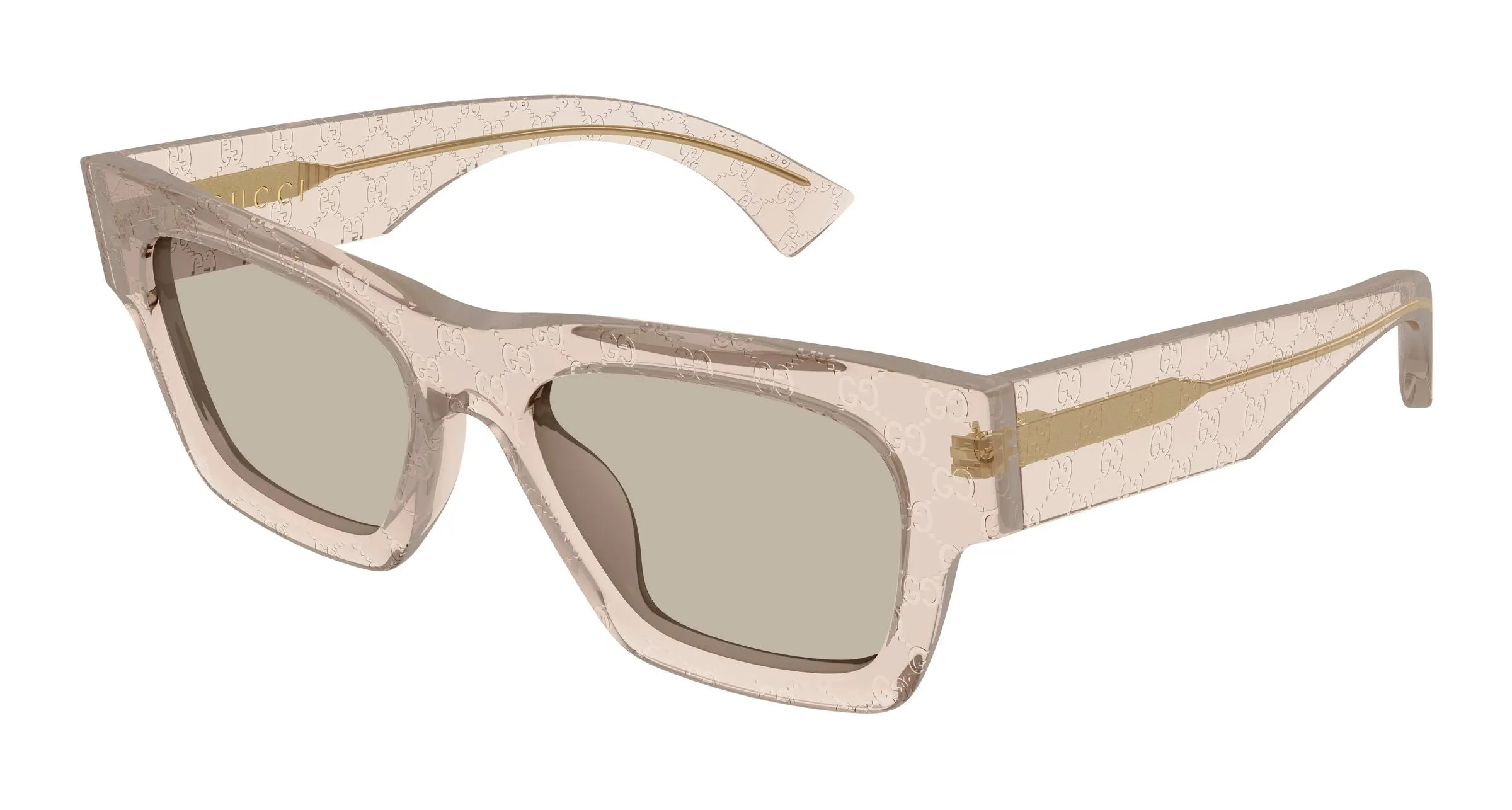 Gucci GG1835S 009 Occhiali da sole Acetato Marrone Marrone Squadrata - immagine 1