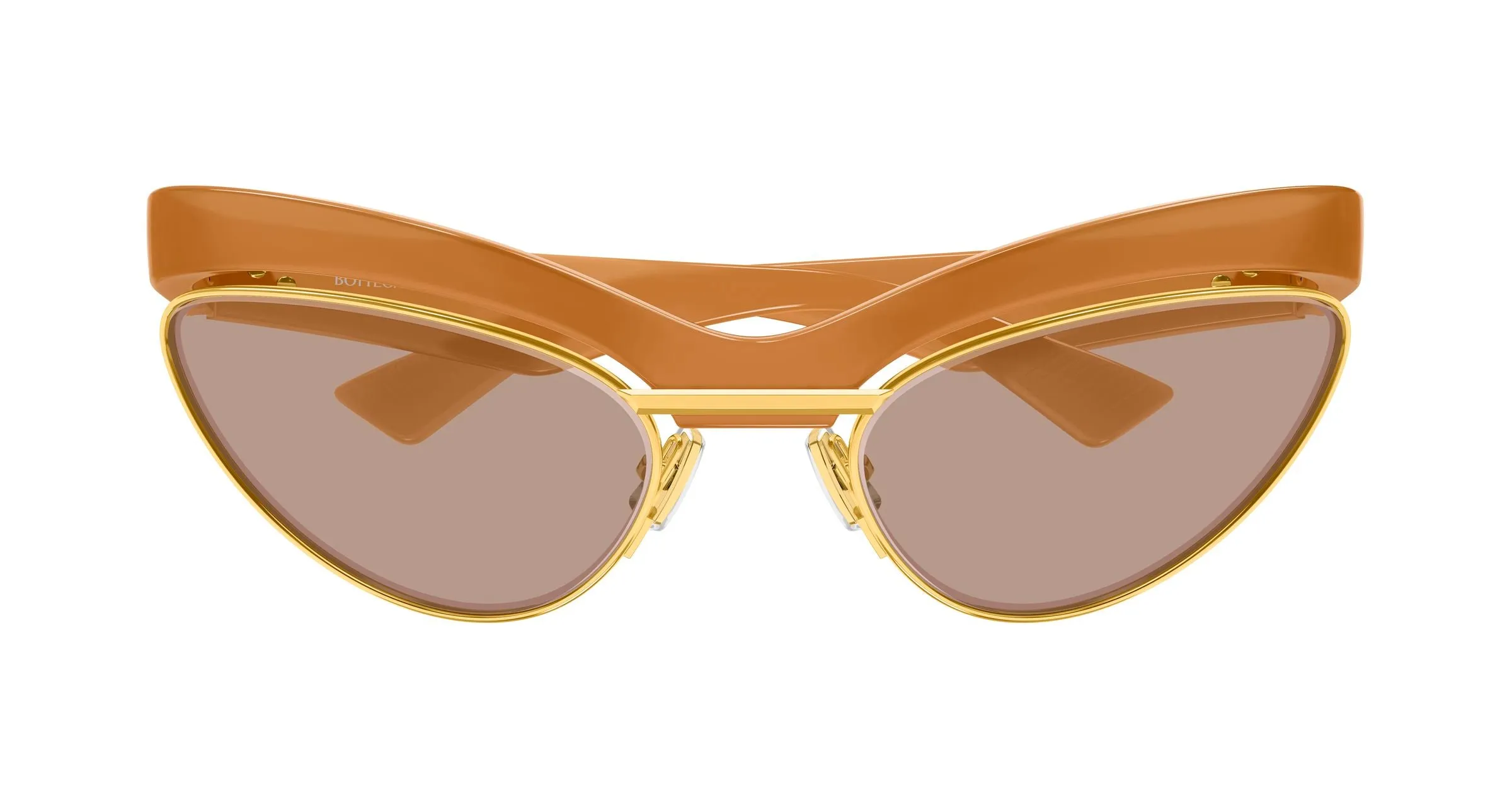 Bottega Veneta BV1480S 005 Occhiali da sole Bio-iniettato Arancione Rosa Cat Eye - immagine 2