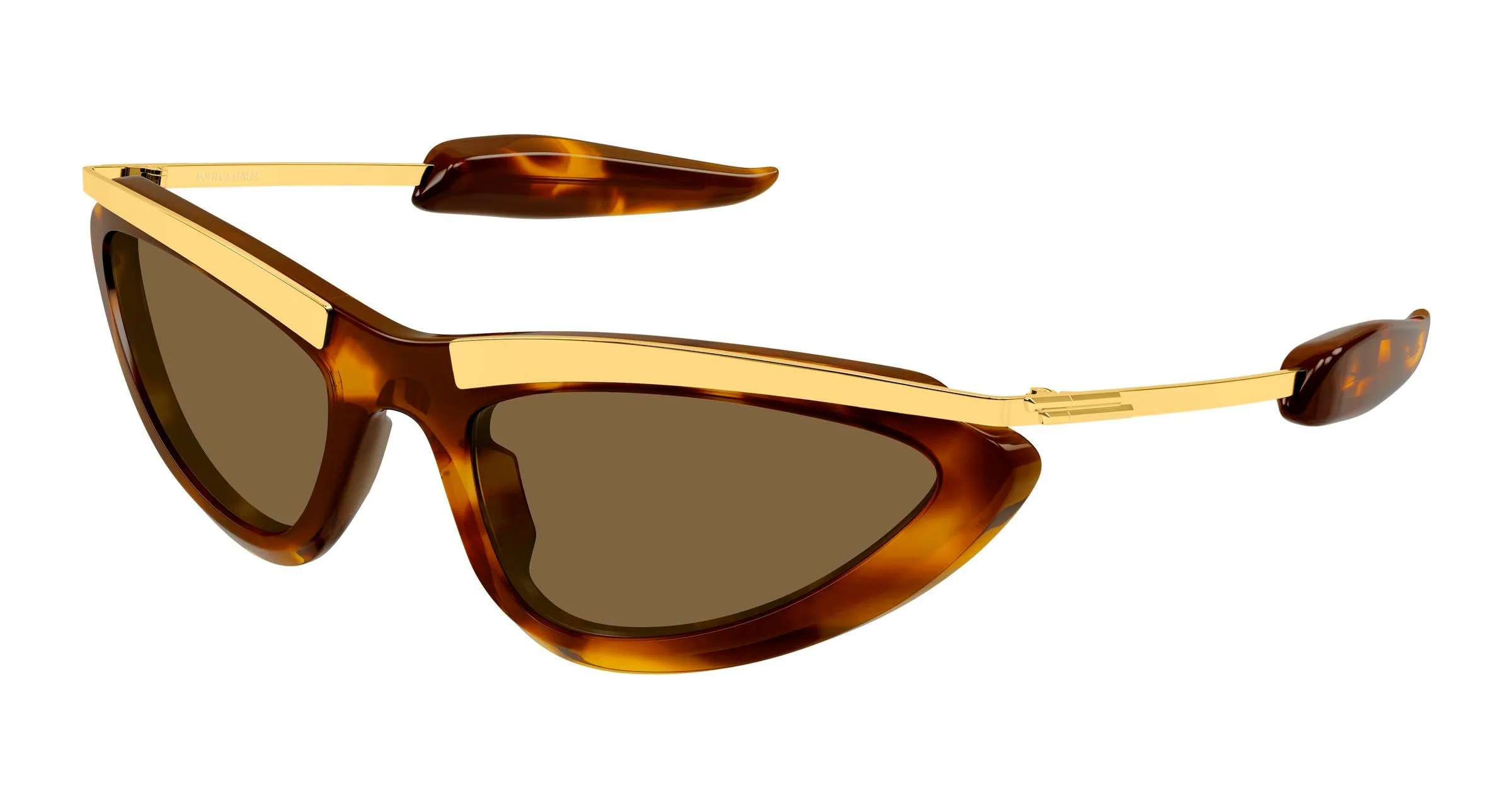 Bottega Veneta BV1477S 003 Occhiali da sole Acetato Havana Marrone Cat Eye - immagine 1