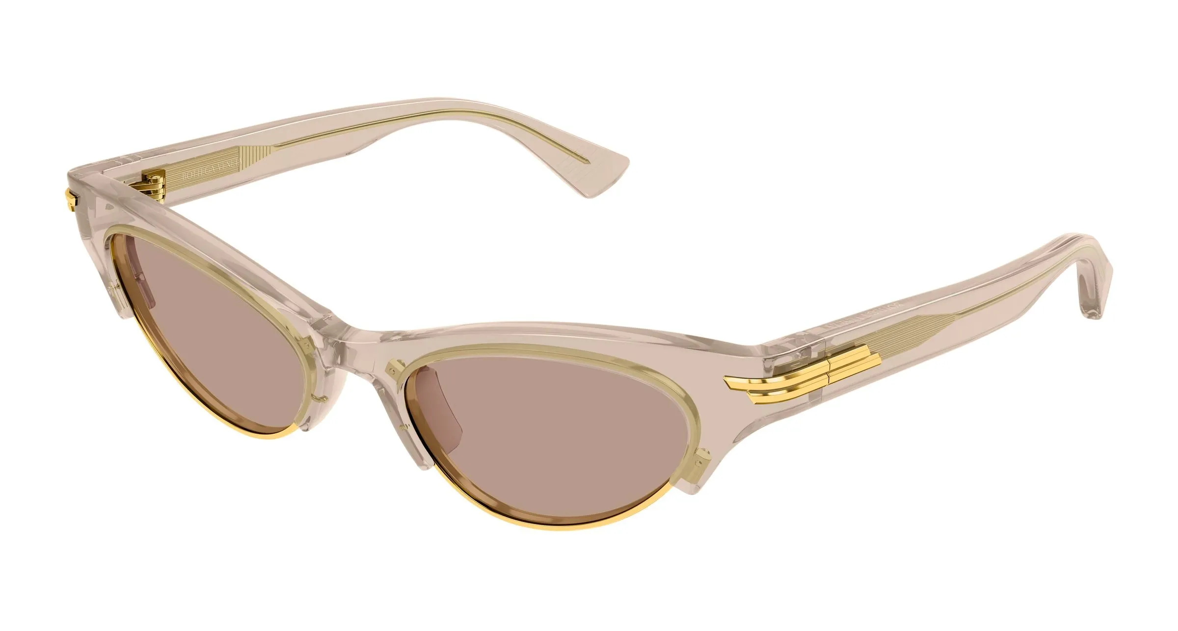 Bottega Veneta BV1431S 005 Occhiali da sole Acetato Marrone Marrone Cat Eye - immagine 1