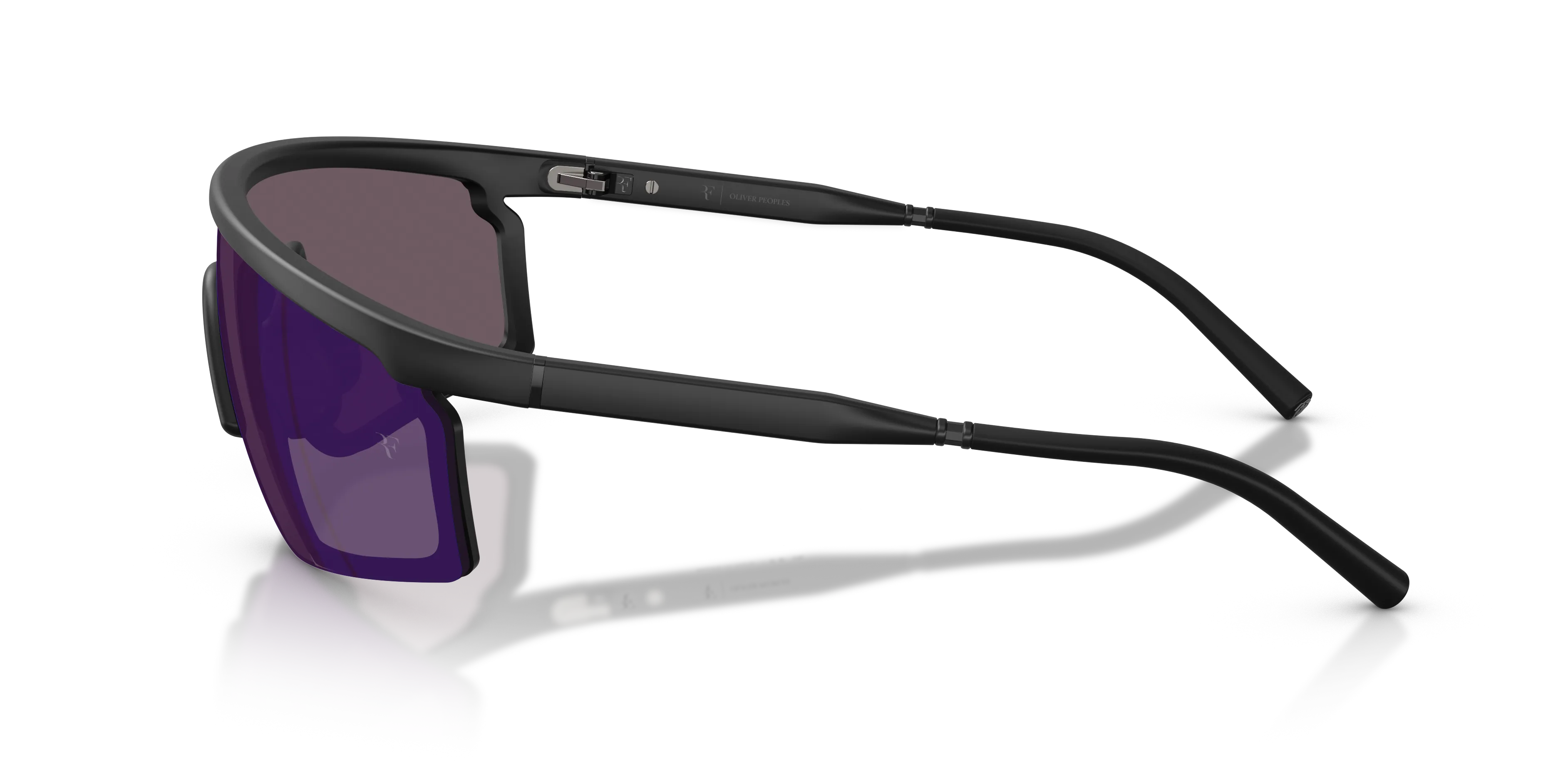 Oliver Peoples OV5623S R-20 70014V Occhiali da sole Iniettato Nero Viola Geometrica Normale - immagine 4