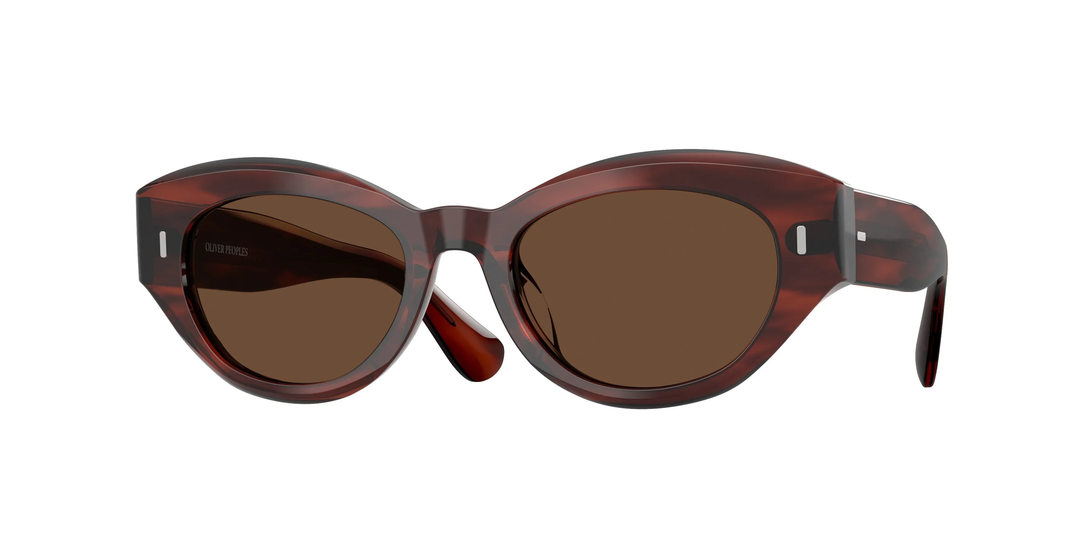 Oliver Peoples OV5615SU LERRUE 1818AN Occhiali da sole Acetato Marrone Marrone Rotonda Polarizzata - immagine 1