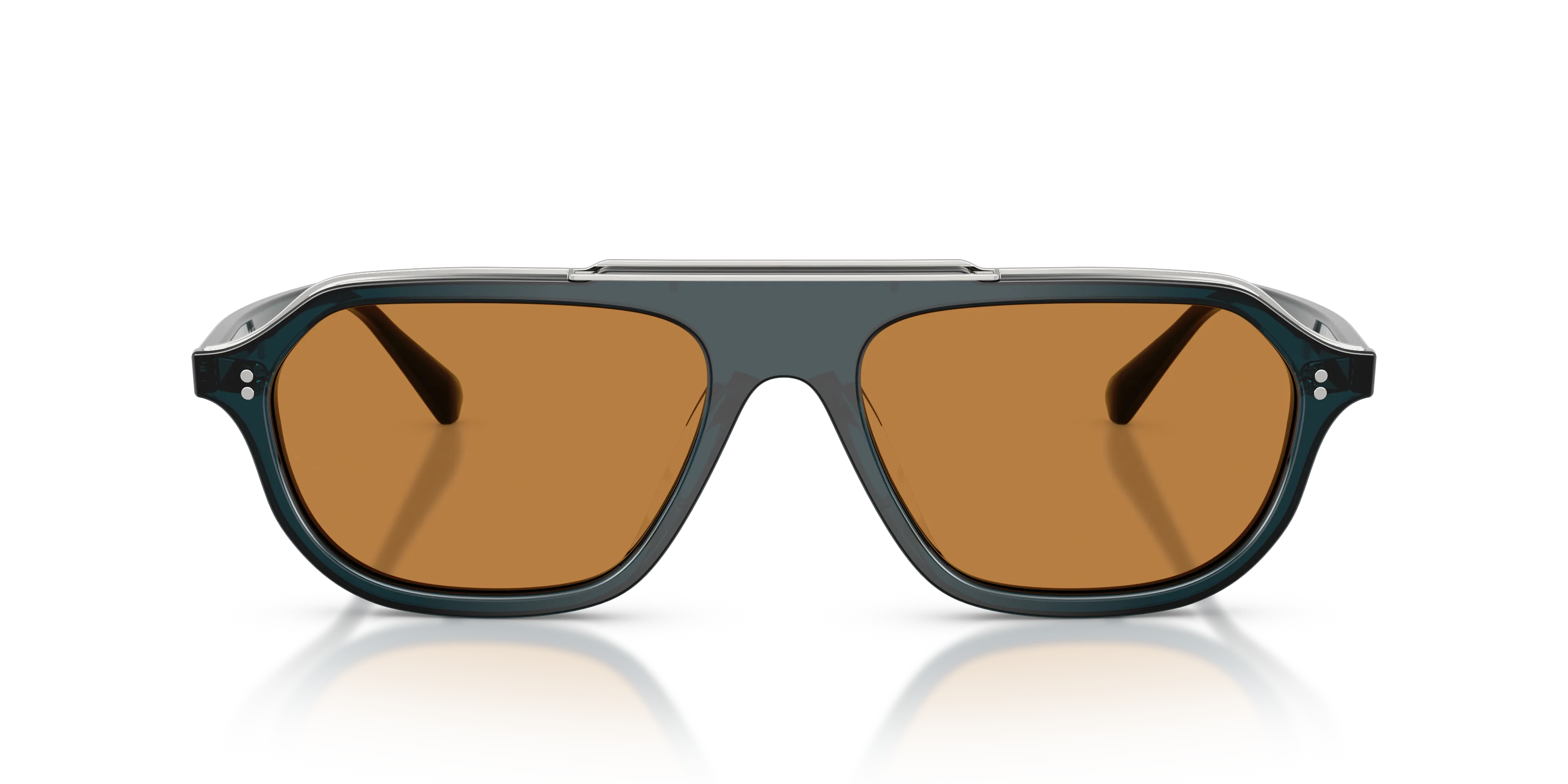 Oliver Peoples OV5613SU ESTIN 181953 Occhiali da sole Acetato Verde Arancione Geometrica Normale - immagine 3