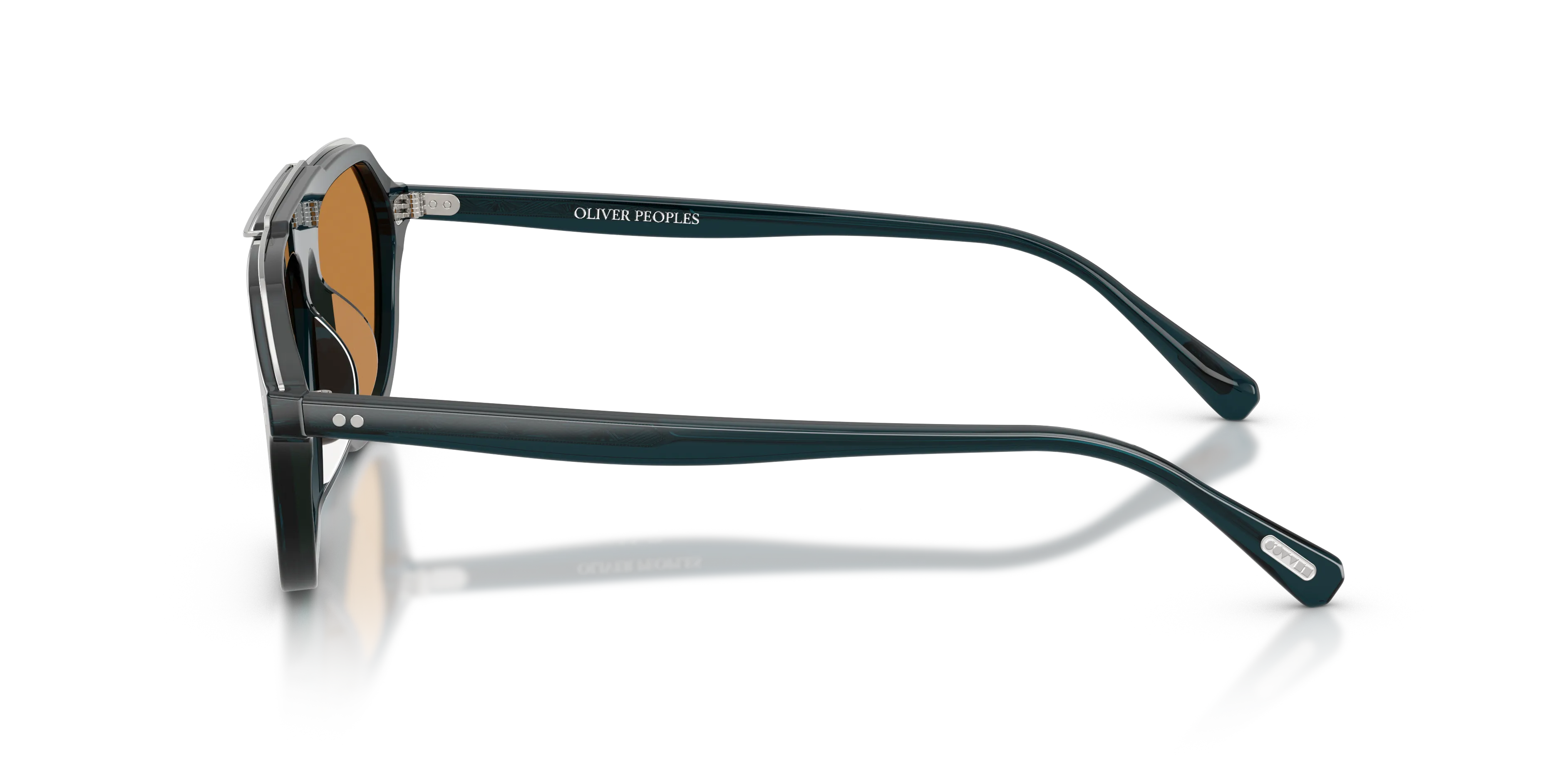 Oliver Peoples OV5613SU ESTIN 181953 Occhiali da sole Acetato Verde Arancione Geometrica Normale - immagine 4