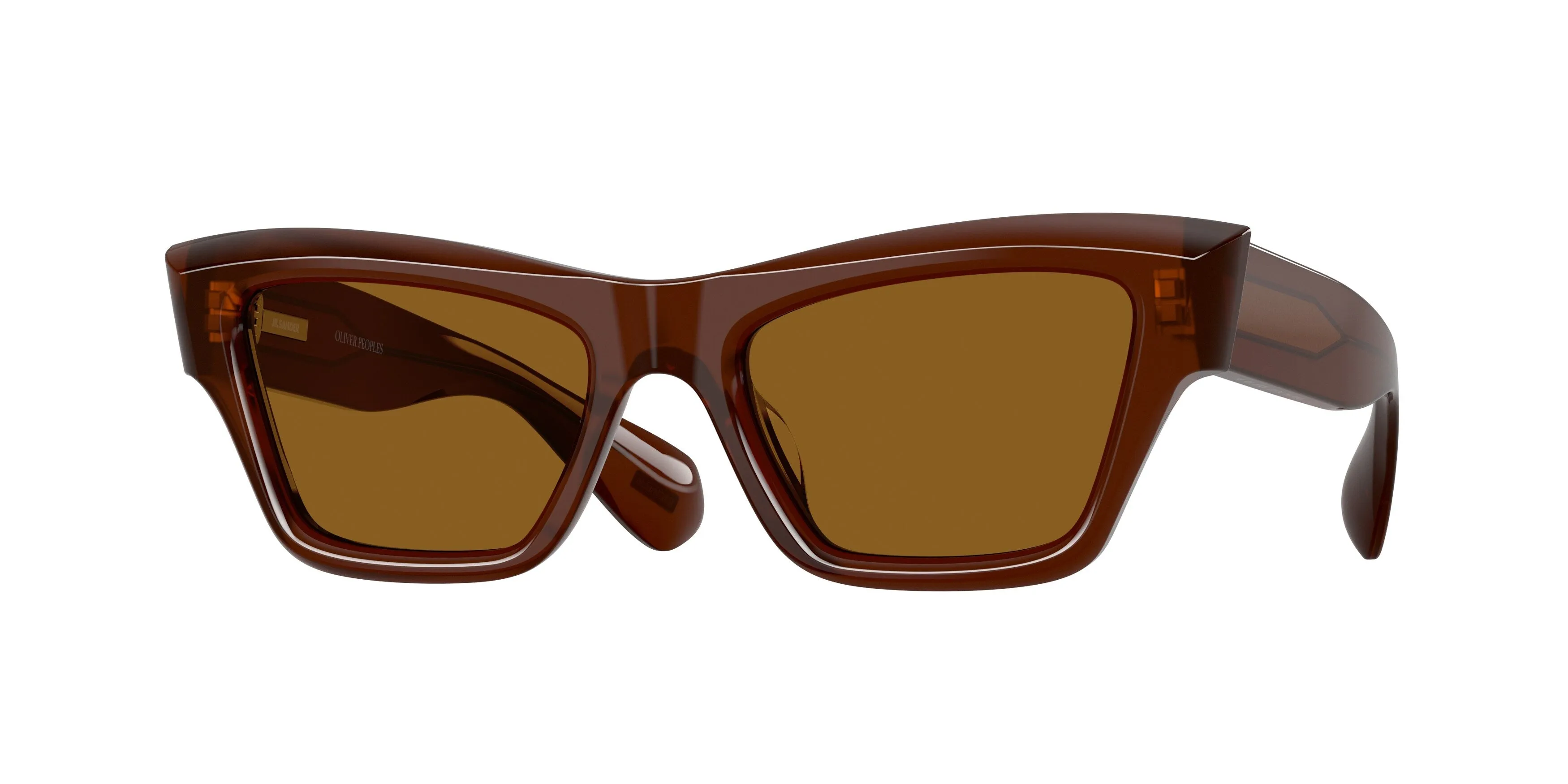 Oliver Peoples x Jil Sander OV5611SU EDITION 3 181353 Occhiali da sole Acetato Marrone Marrone Cat Eye Normale - immagine 1