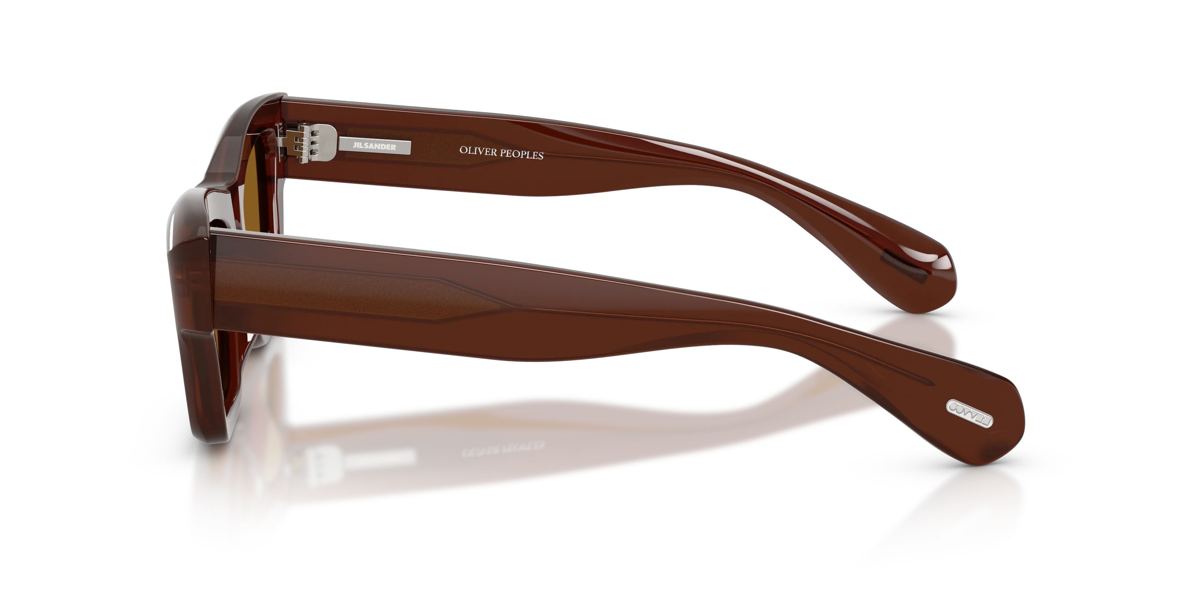 Oliver Peoples x Jil Sander OV5611SU EDITION 3 181353 Occhiali da sole Acetato Marrone Marrone Cat Eye Normale - immagine 4