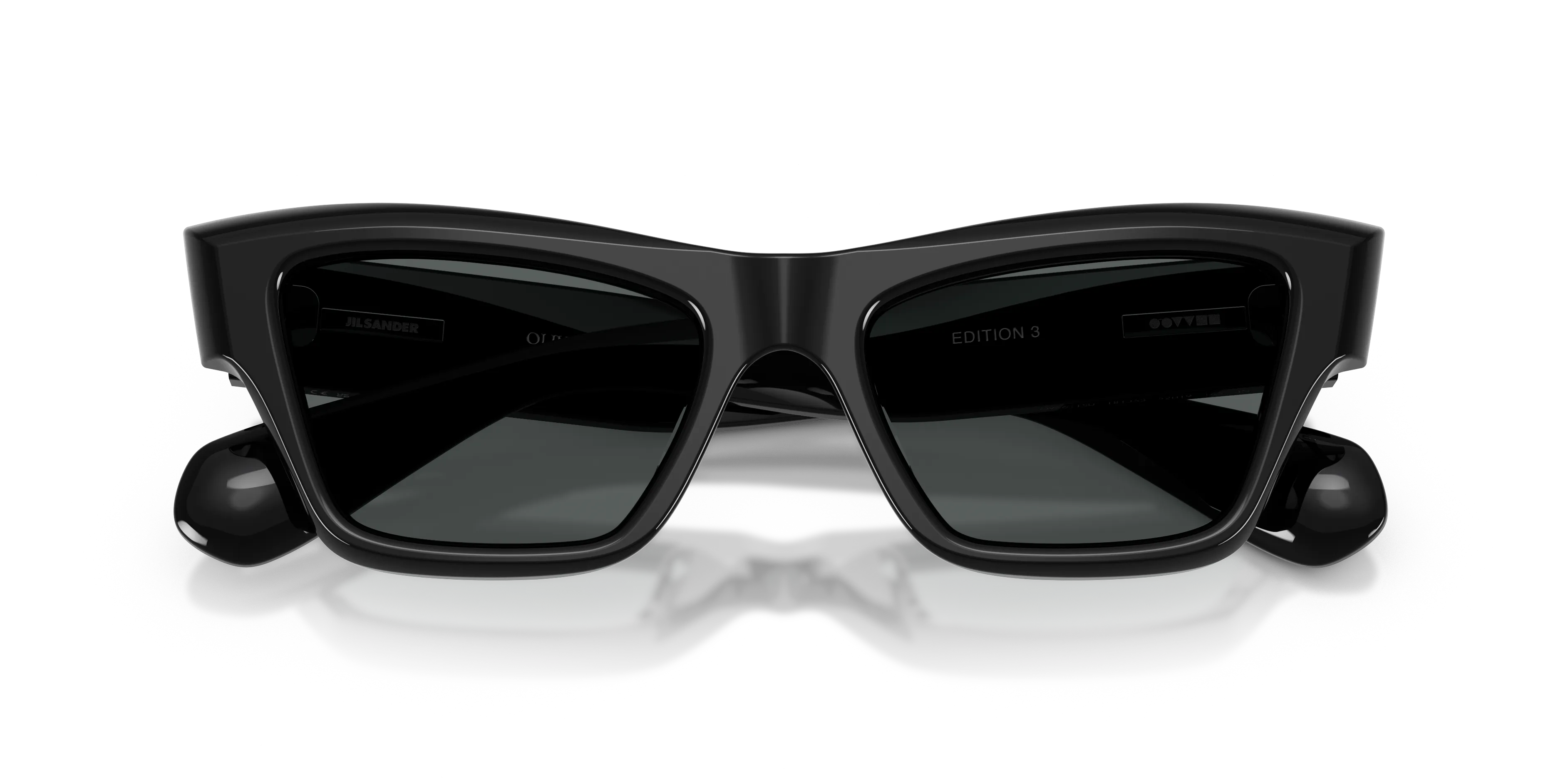 Oliver Peoples x Jil Sander OV5611SU EDITION 3 1731P2 Occhiali da sole Acetato Nero Grigio Cat Eye Normale - immagine 2