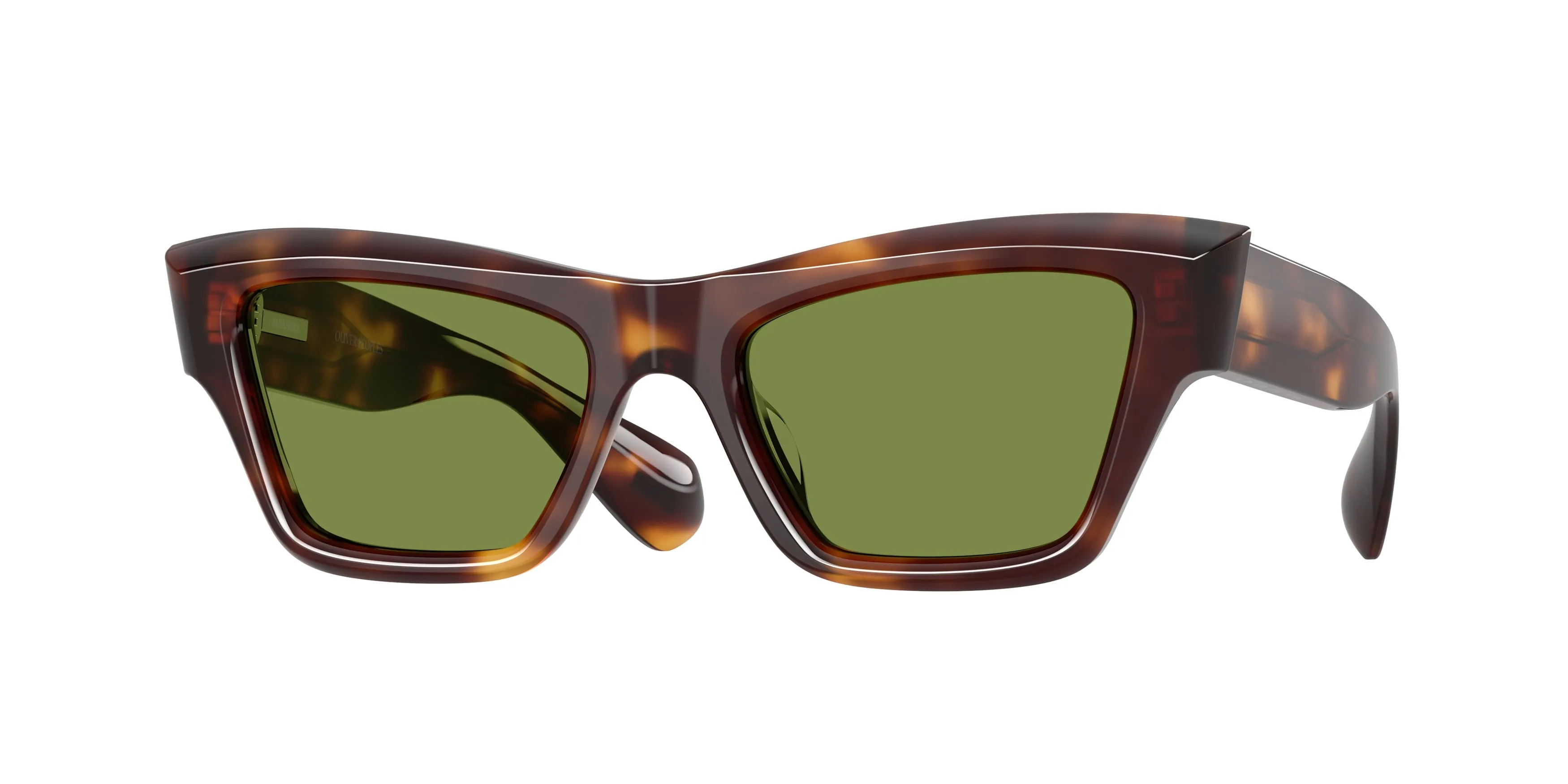 Oliver Peoples x Jil Sander OV5611SU EDITION 3 100752 Occhiali da sole Acetato Tartaruga Verde Cat Eye Normale - immagine 1