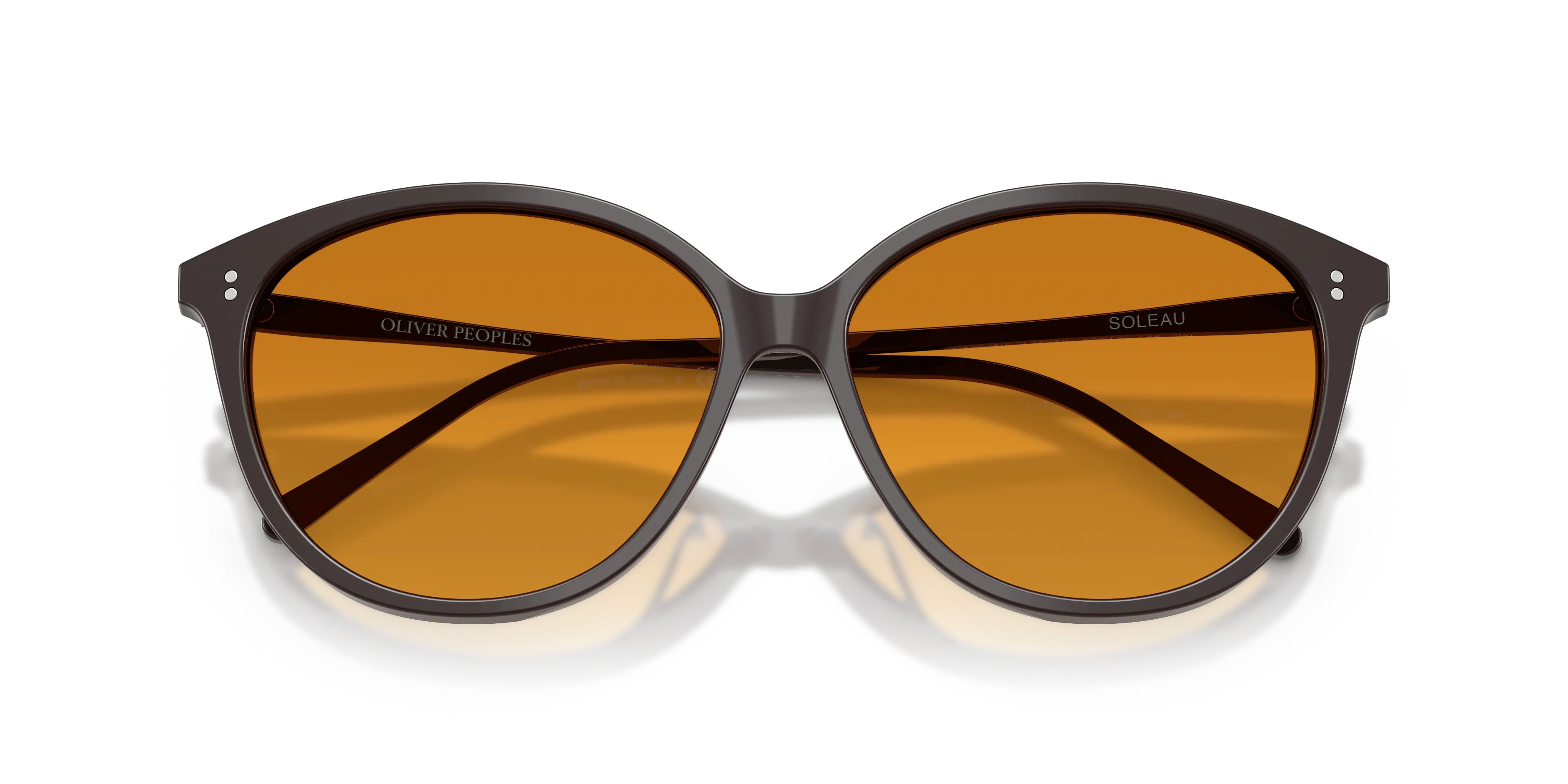 Oliver Peoples OV5605SU SOLEAU 177278 Occhiali da sole Acetato Marrone Arancione Farfalla Normale - immagine 2