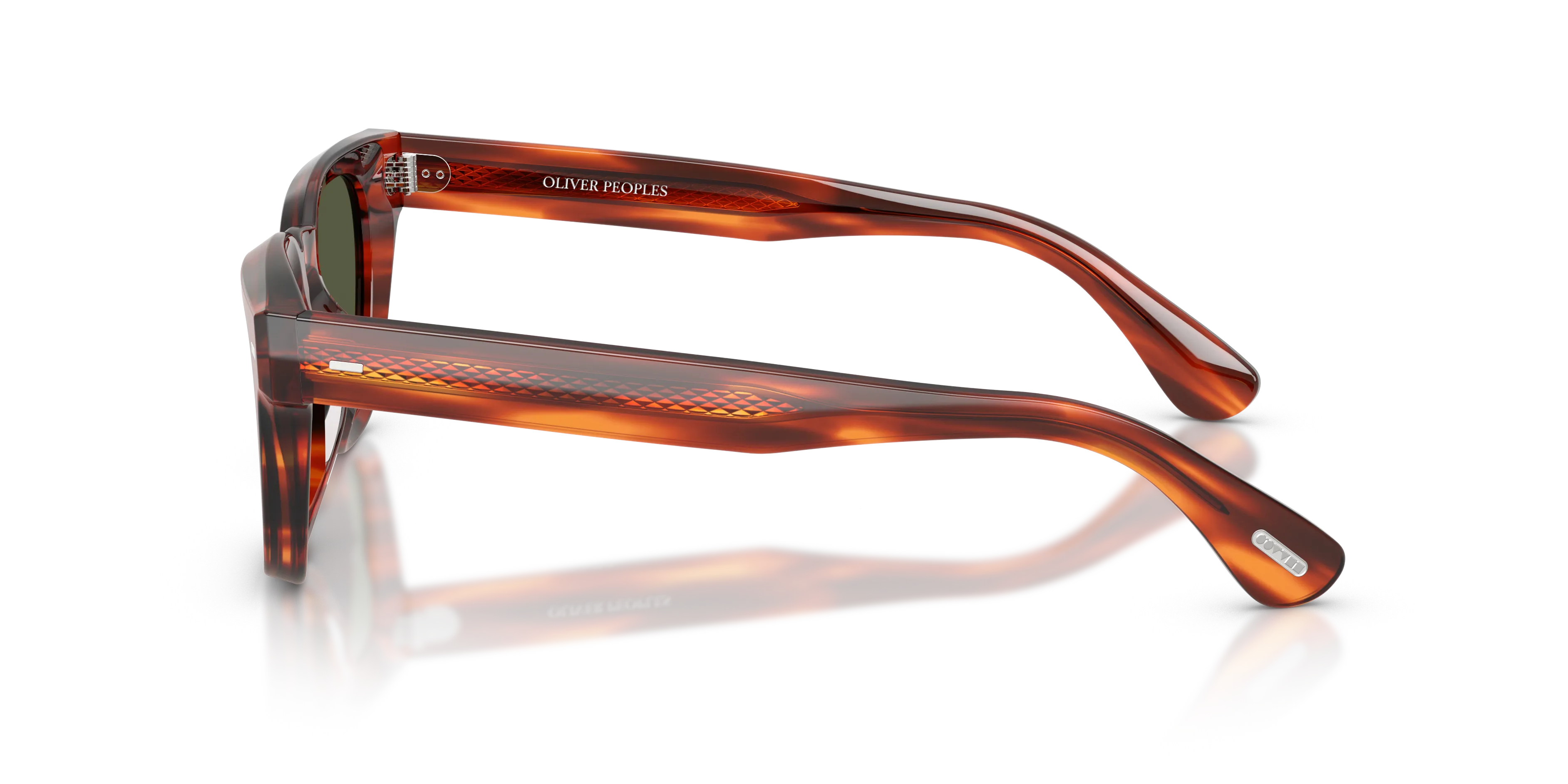 Oliver Peoples OV5601SU RUENY 179952 Occhiali da sole Acetato Tartaruga Verde G15 Squadrata Normale - immagine 4