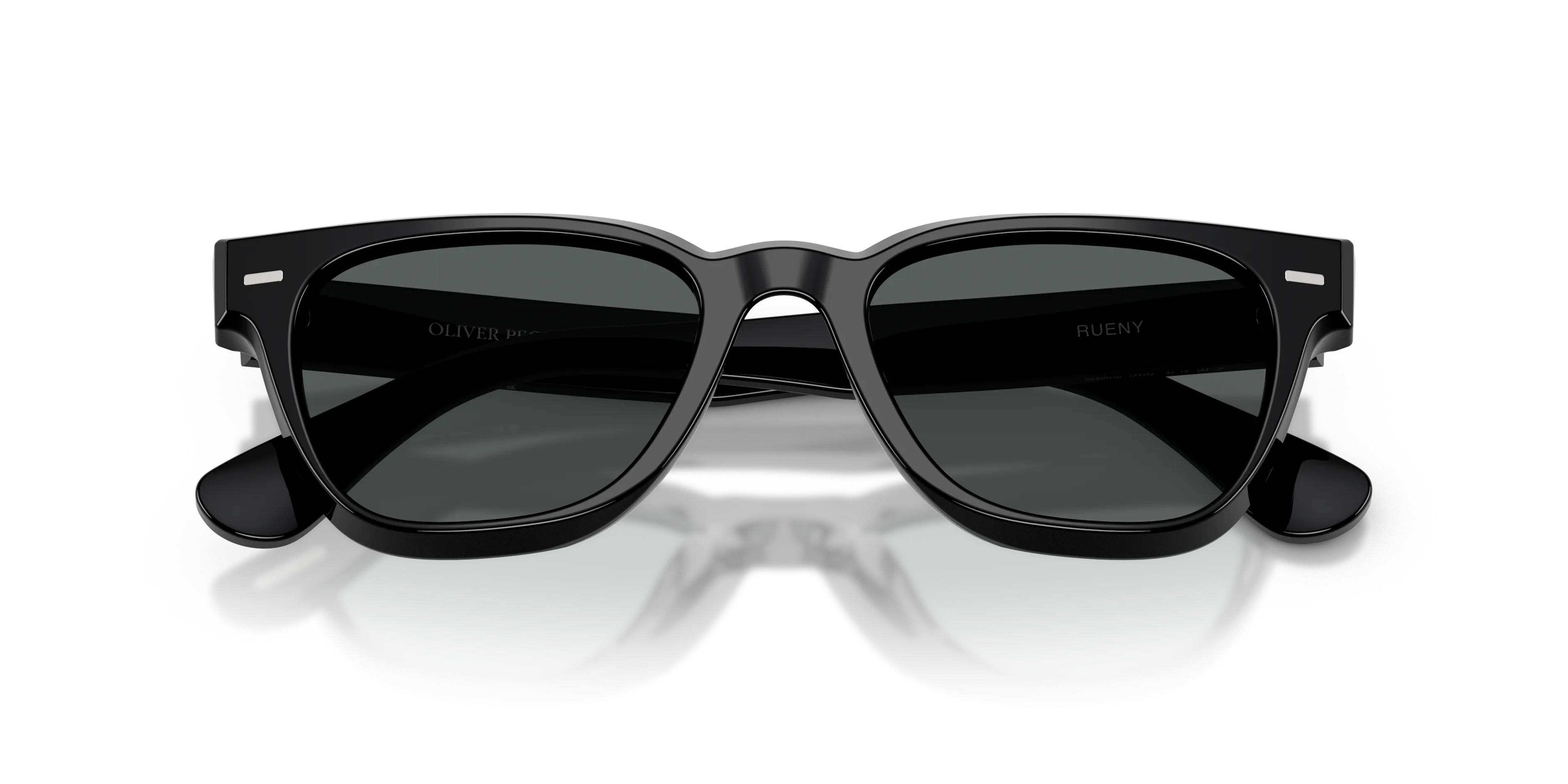 Oliver Peoples OV5601SU RUENY 1731P2 Occhiali da sole Acetato Nero Grigio Squadrata Polarizzata - immagine 2