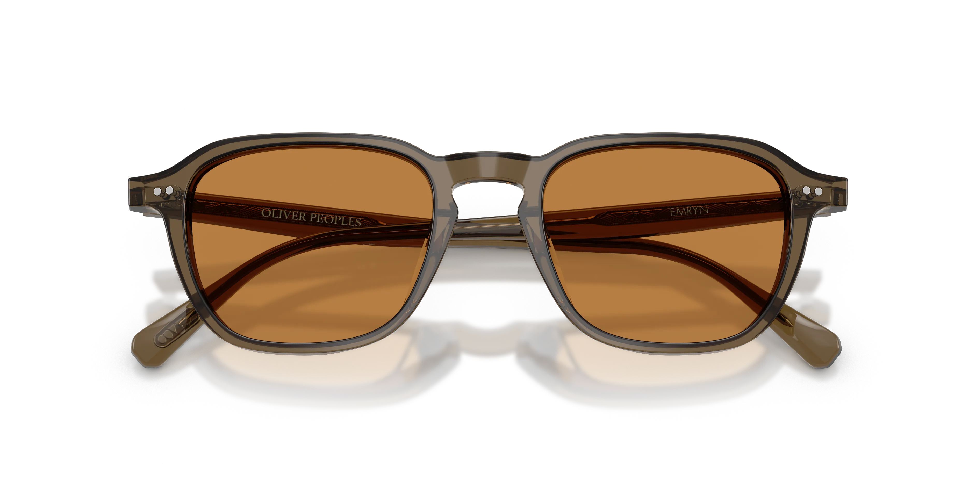 Oliver Peoples OV5598SU EMRYN 178453 Occhiali da sole Acetato Marrone Arancione Geometrica Normale - immagine 2