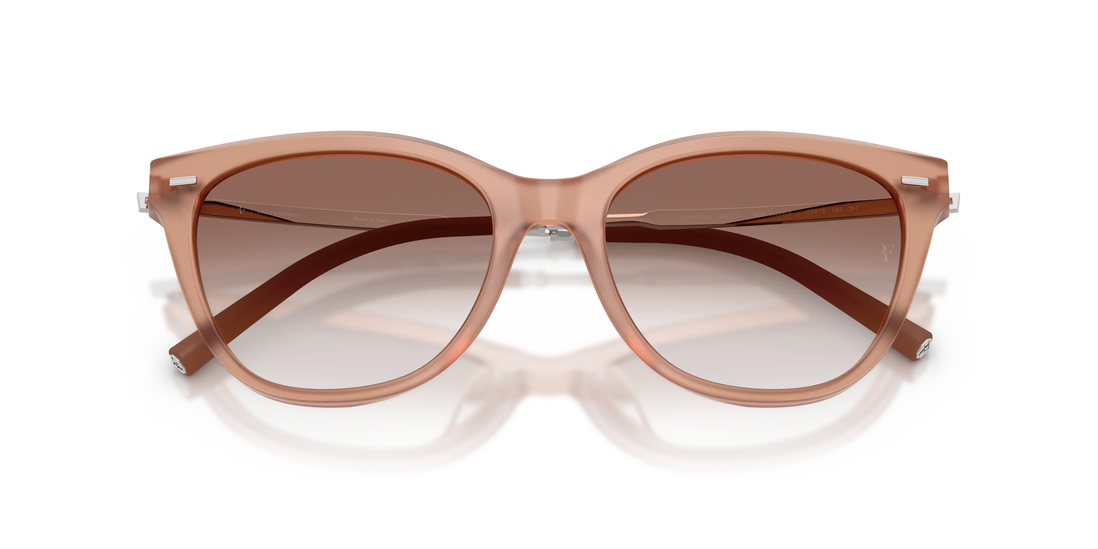 Oliver Peoples OV5597SU MRS. FEDERER 180913 Occhiali da sole Acetato Rosa Marrone Farfalla Normale - immagine 2