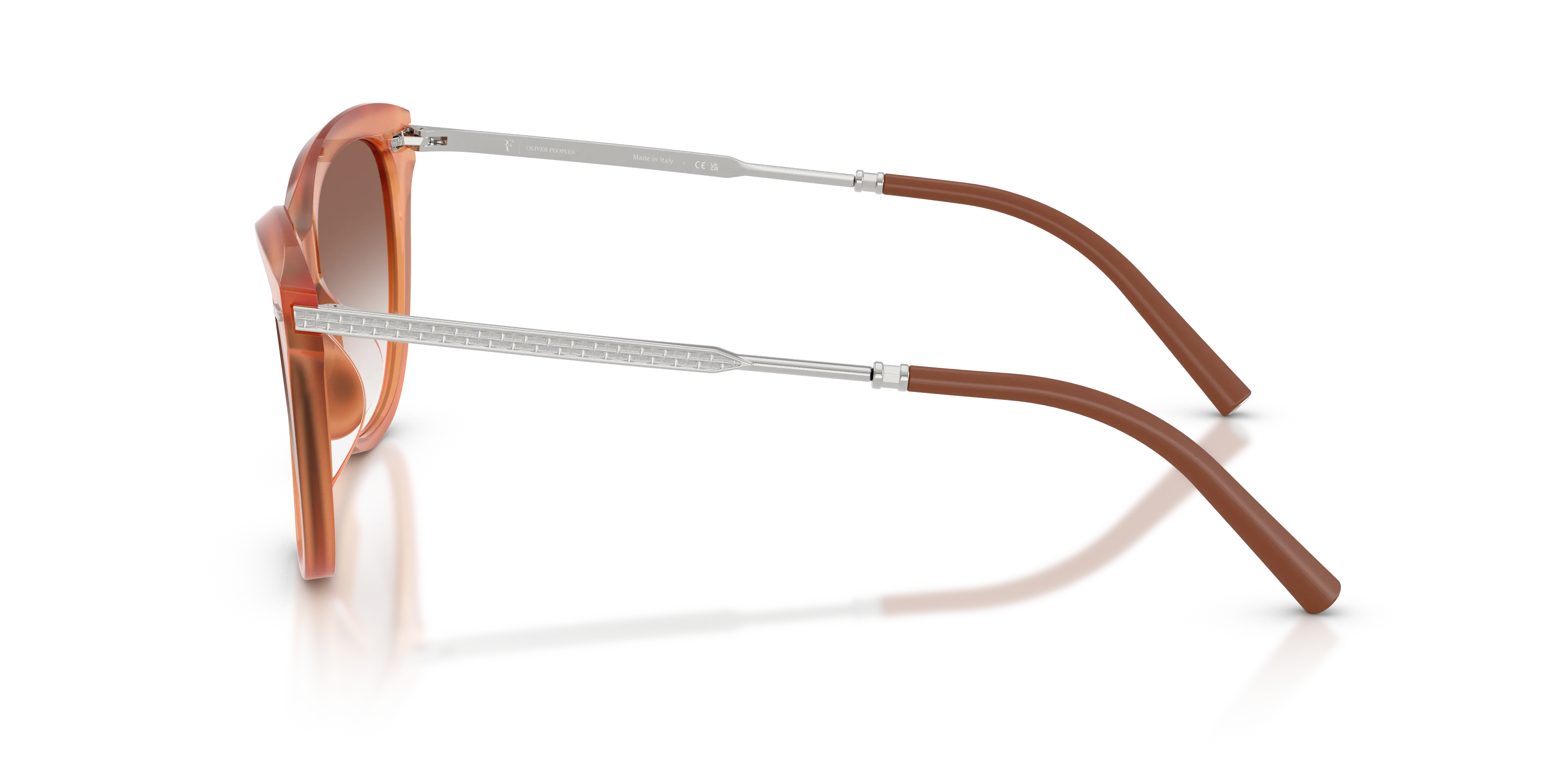 Oliver Peoples OV5597SU MRS. FEDERER 180913 Occhiali da sole Acetato Rosa Marrone Farfalla Normale - immagine 4