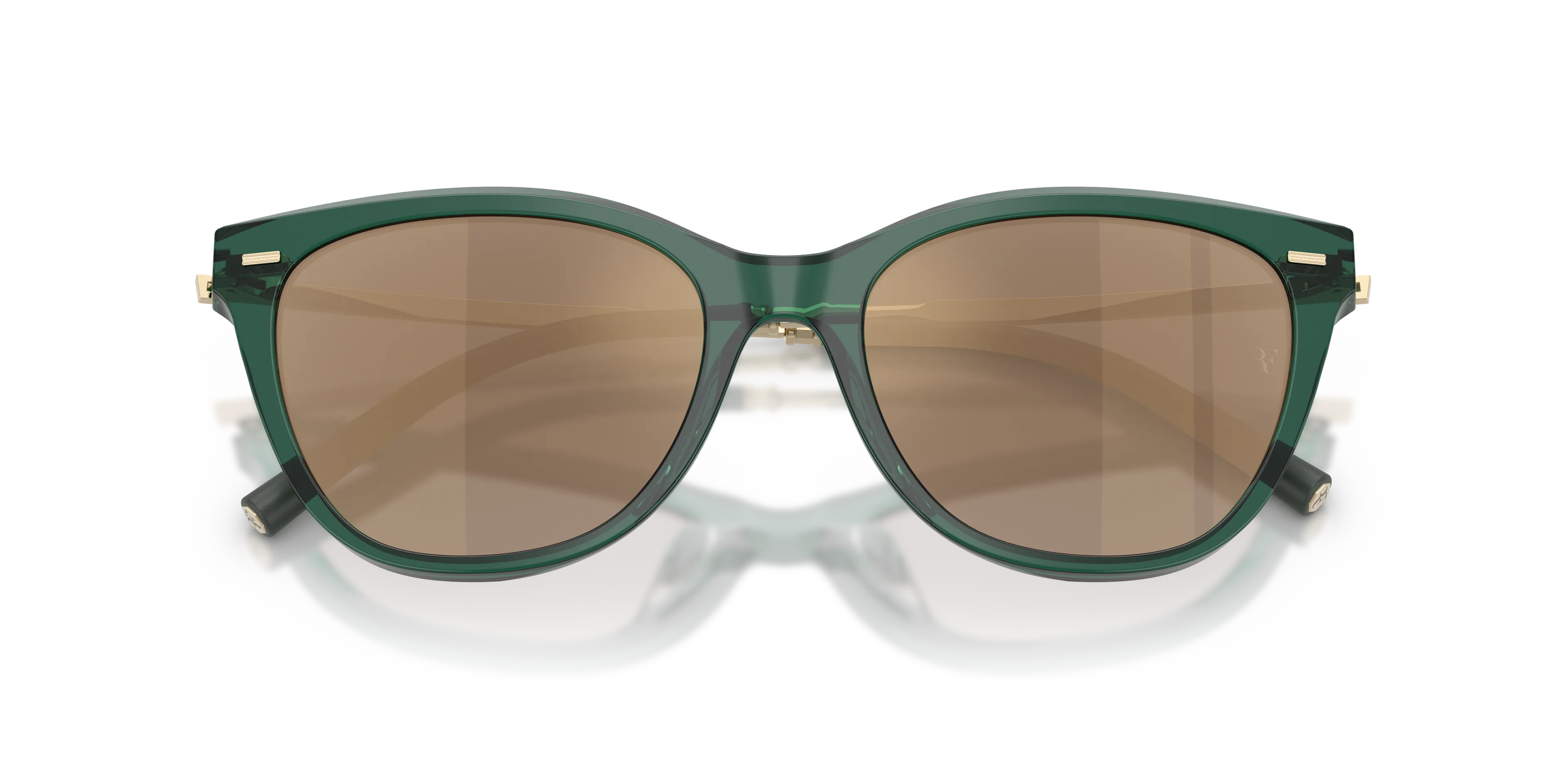 Oliver Peoples OV5597SU MRS. FEDERER 17635A Occhiali da sole Acetato Verde Marrone Farfalla Normale - immagine 2
