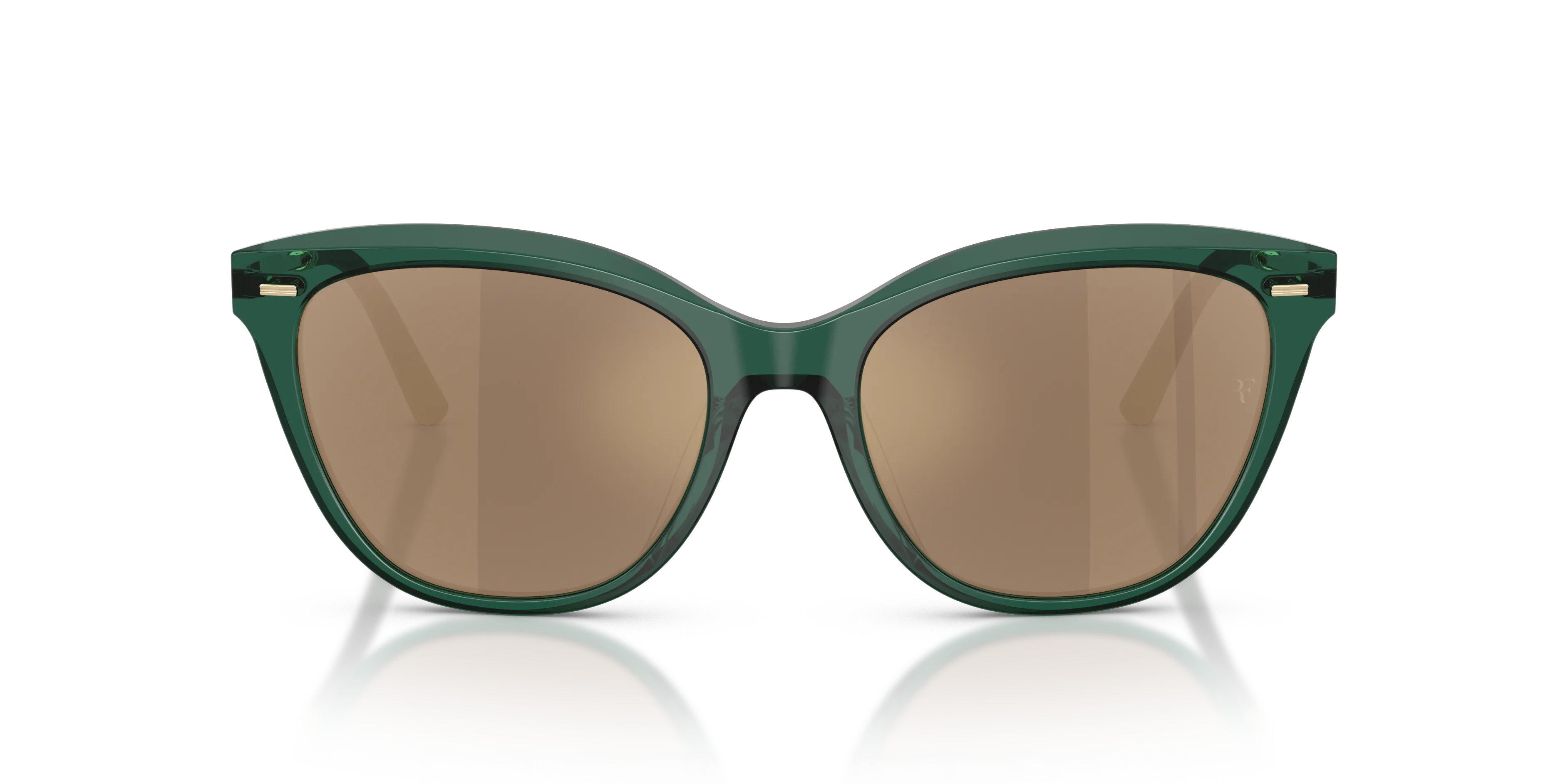 Oliver Peoples OV5597SU MRS. FEDERER 17635A Occhiali da sole Acetato Verde Marrone Farfalla Normale - immagine 3
