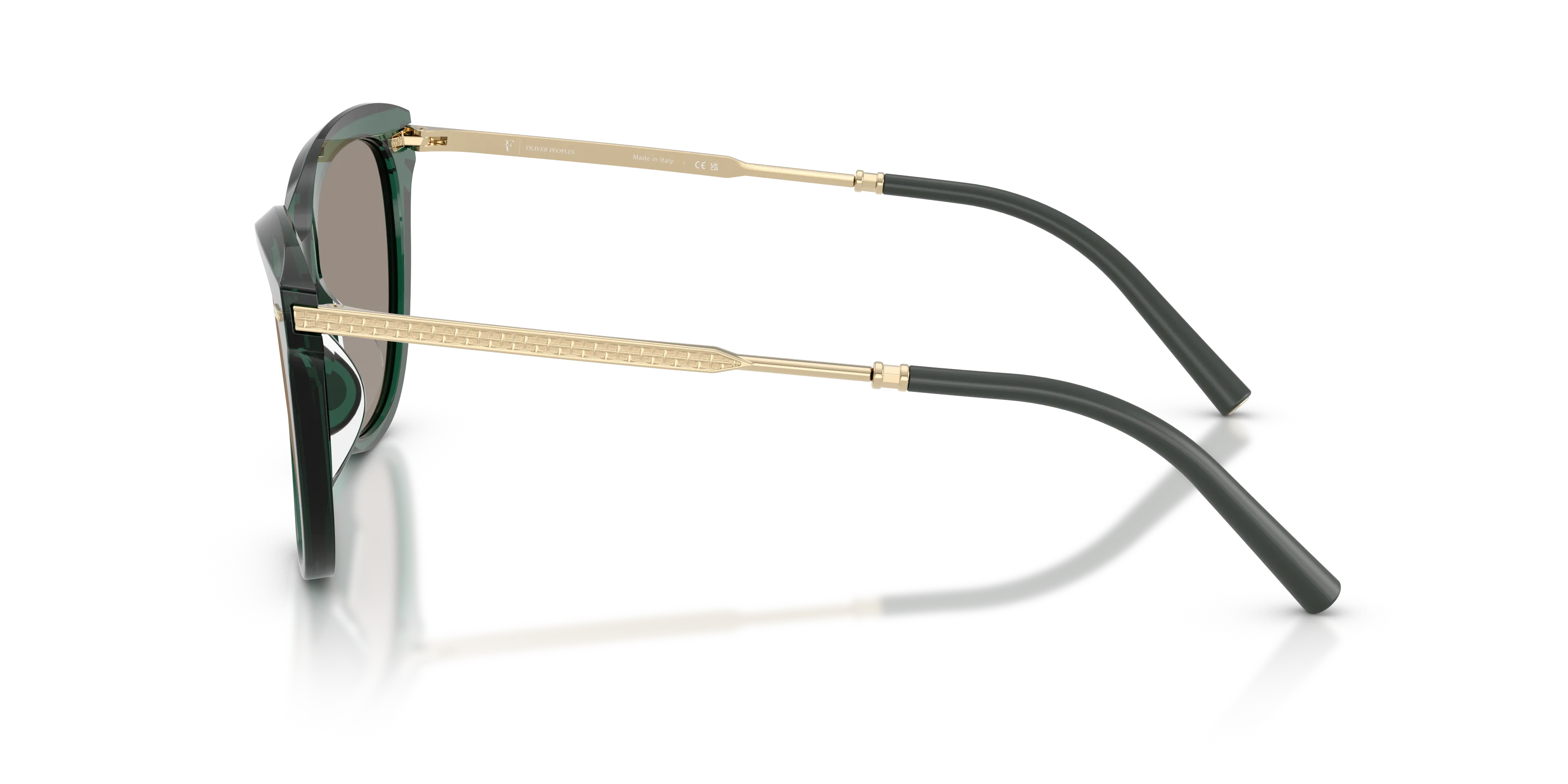 Oliver Peoples OV5597SU MRS. FEDERER 17635A Occhiali da sole Acetato Verde Marrone Farfalla Normale - immagine 4