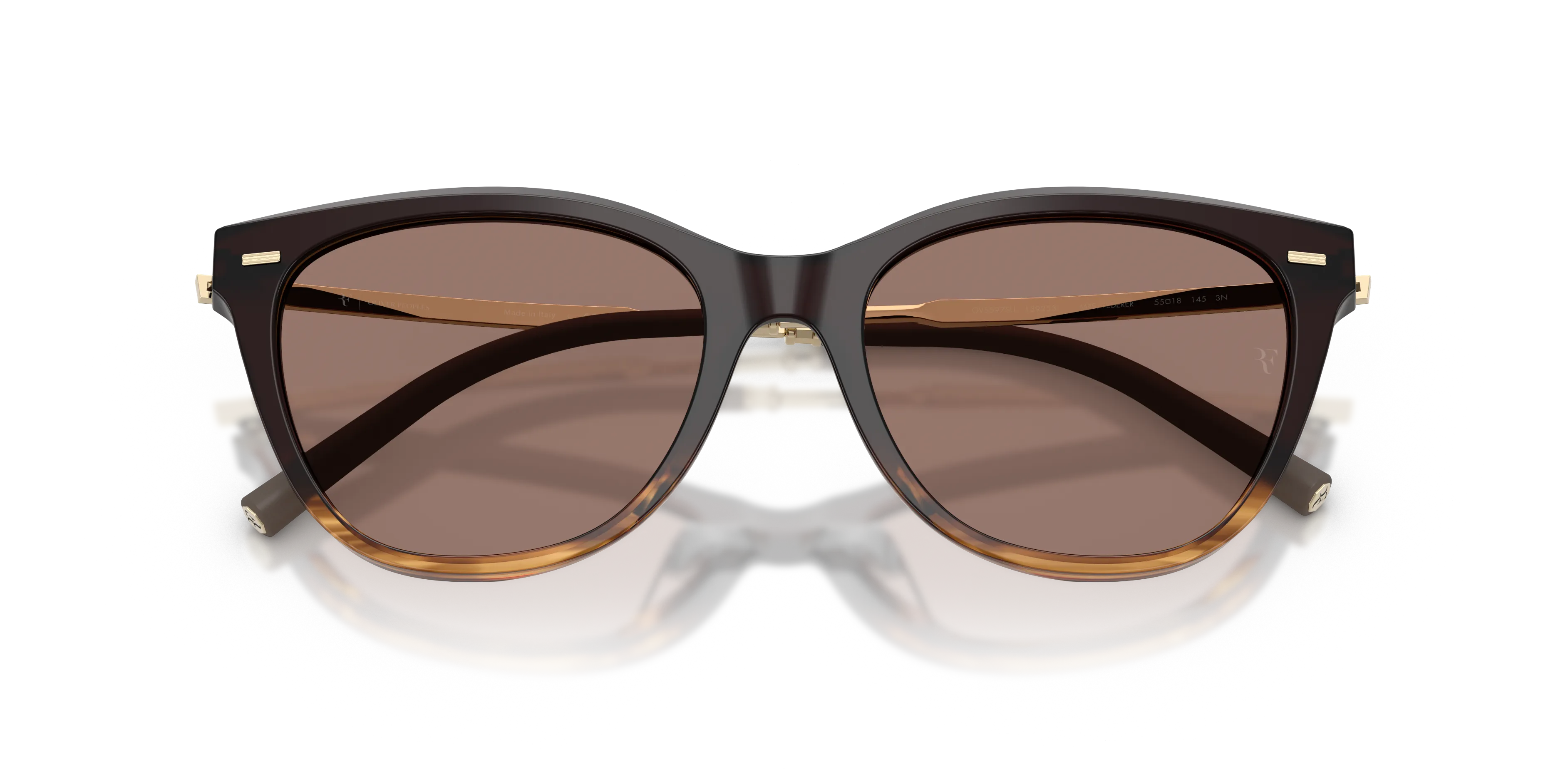Oliver Peoples OV5597SU MRS. FEDERER 139253 Occhiali da sole Acetato Marrone Marrone Farfalla Normale - immagine 2