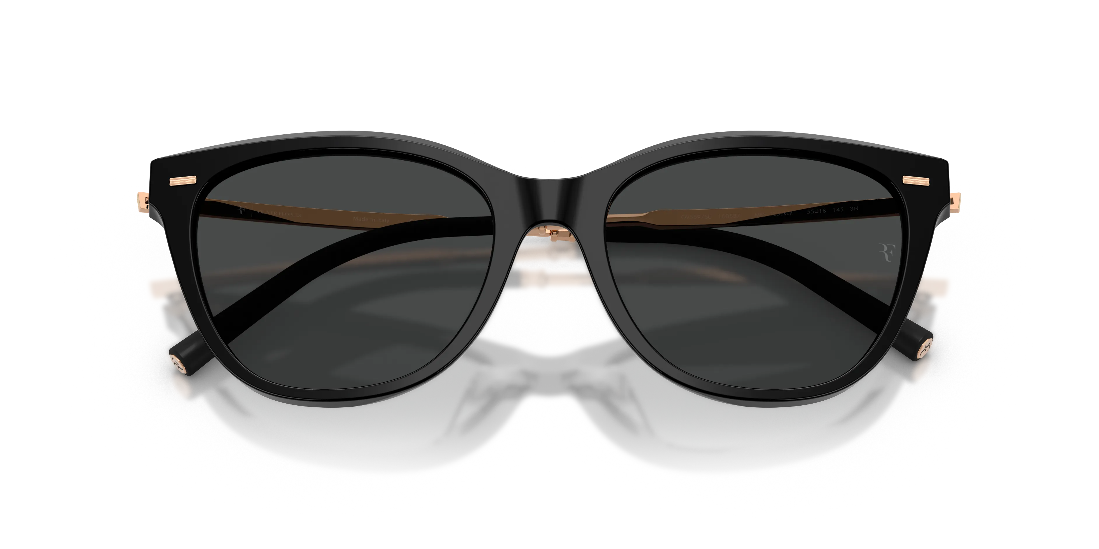 Oliver Peoples OV5597SU MRS. FEDERER 100587 Occhiali da sole Acetato Nero Grigio Farfalla Normale - immagine 2