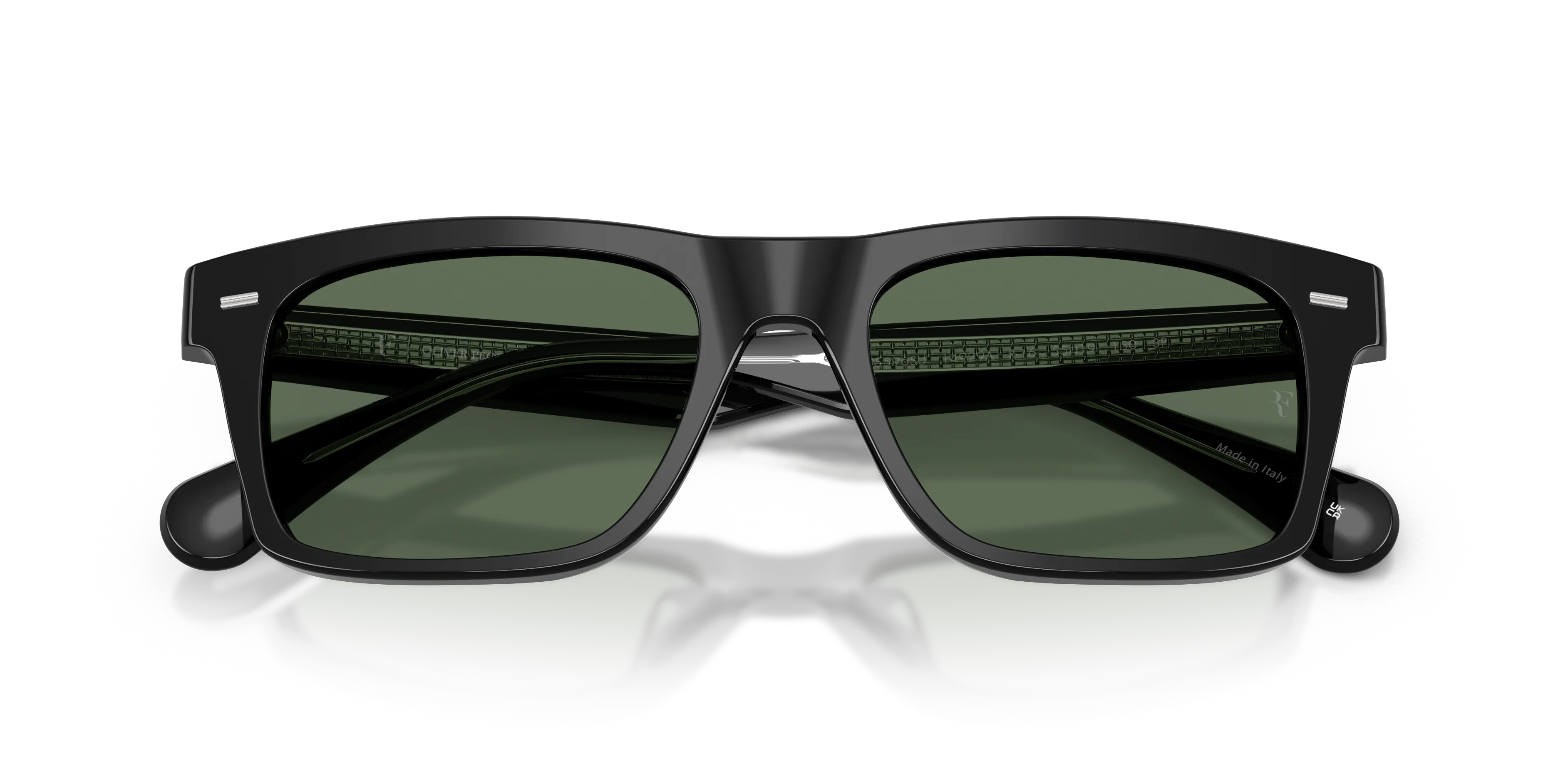Oliver Peoples OV5596SU R-16 14929A Occhiali da sole Acetato Nero Verde G15 Squadrata Polarizzata - immagine 2
