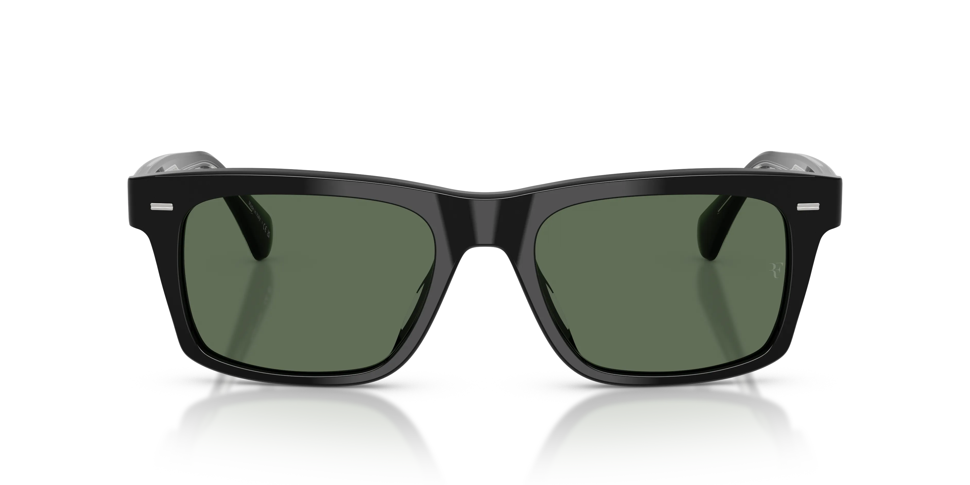 Oliver Peoples OV5596SU R-16 14929A Occhiali da sole Acetato Nero Verde G15 Squadrata Polarizzata - immagine 3