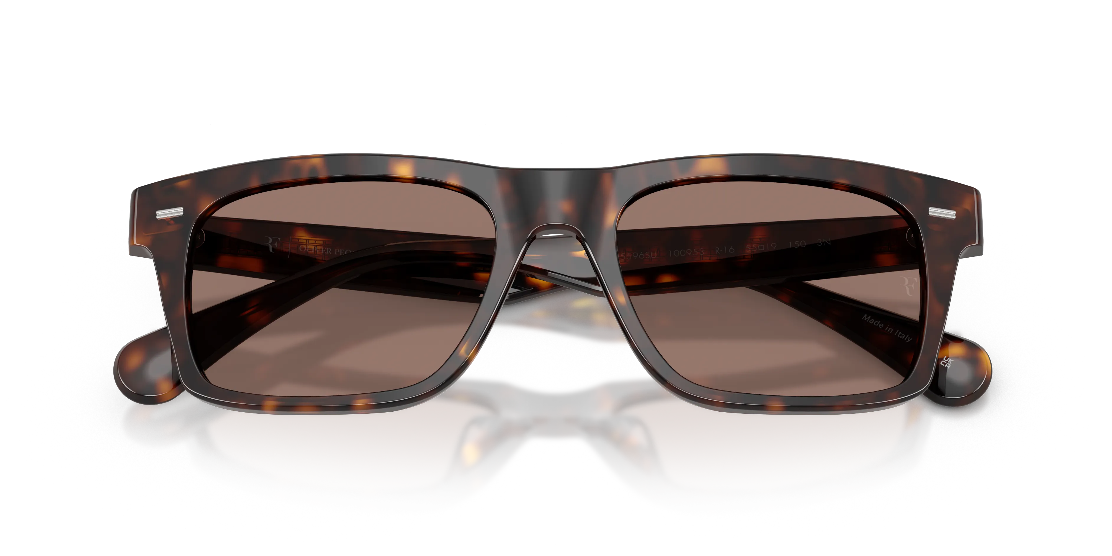 Oliver Peoples OV5596SU R-16 100953 Occhiali da sole Acetato Tartaruga Marrone Squadrata Normale - immagine 2