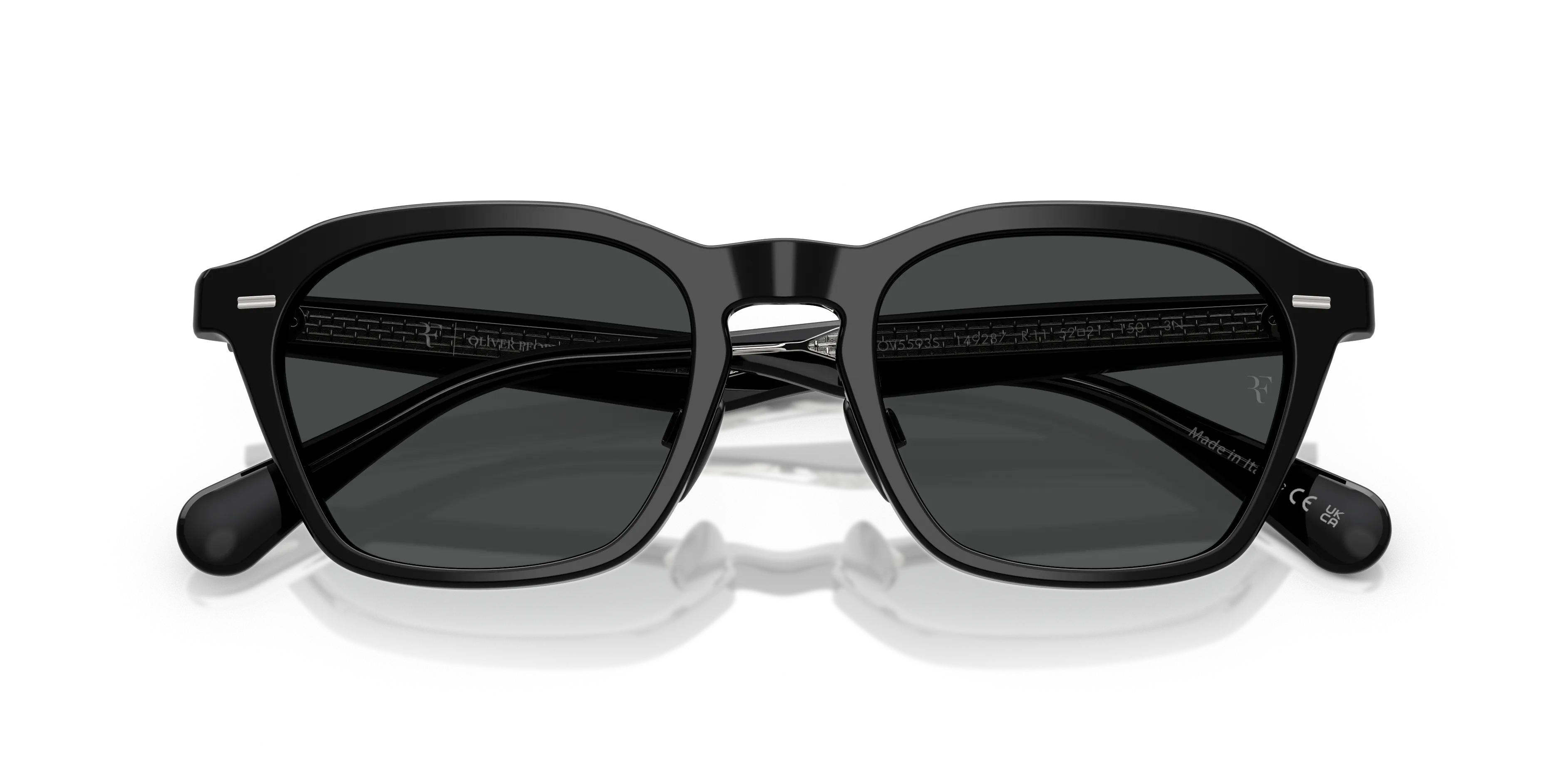 Oliver Peoples OV5593S R-11 149287 Occhiali da sole Acetato Nero Grigio Squadrata Normale - immagine 2