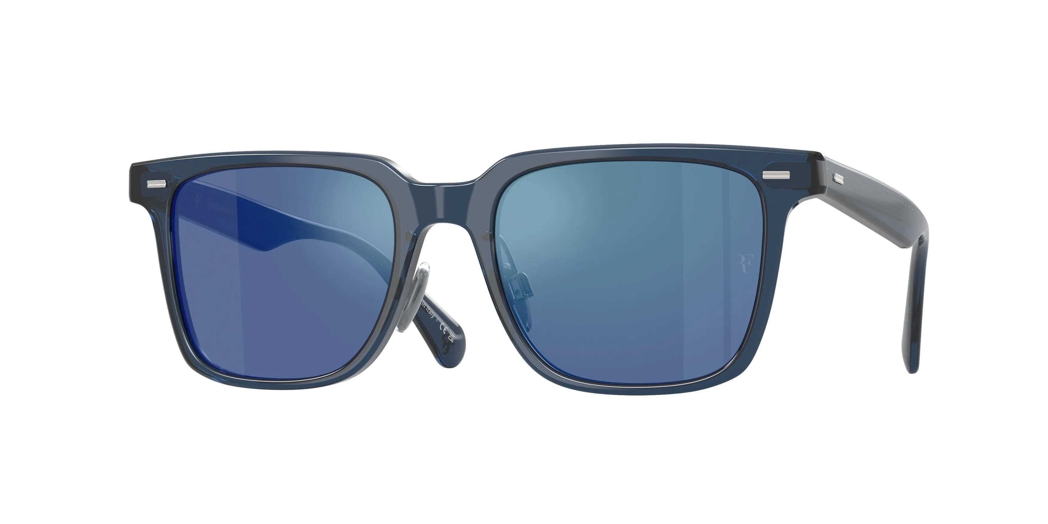 Oliver Peoples OV5592S MR. FEDERER II 178755 Occhiali da sole Acetato Blu Blu Squadrata Normale - immagine 1