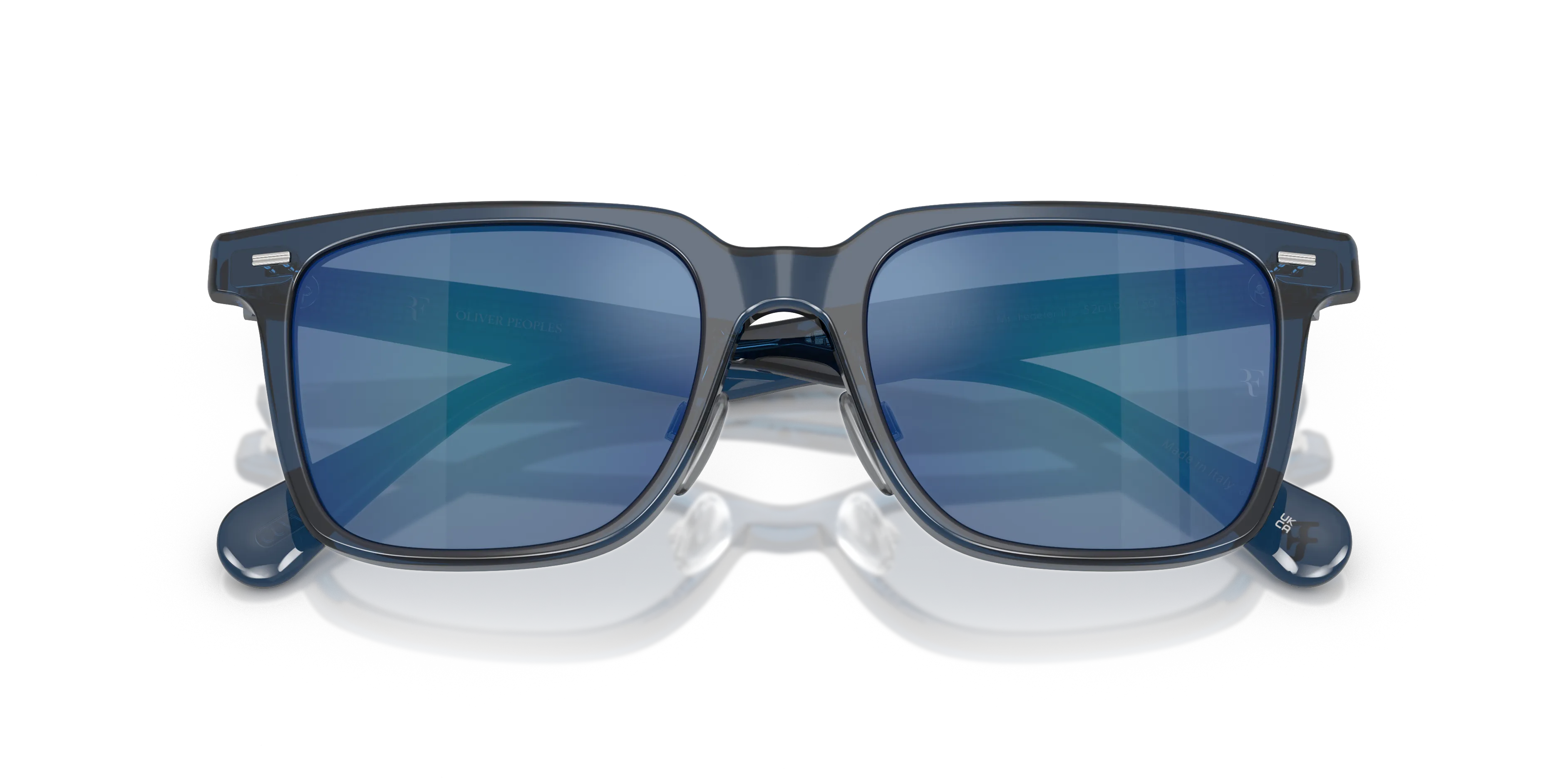Oliver Peoples OV5592S MR. FEDERER II 178755 Occhiali da sole Acetato Blu Blu Squadrata Normale - immagine 2