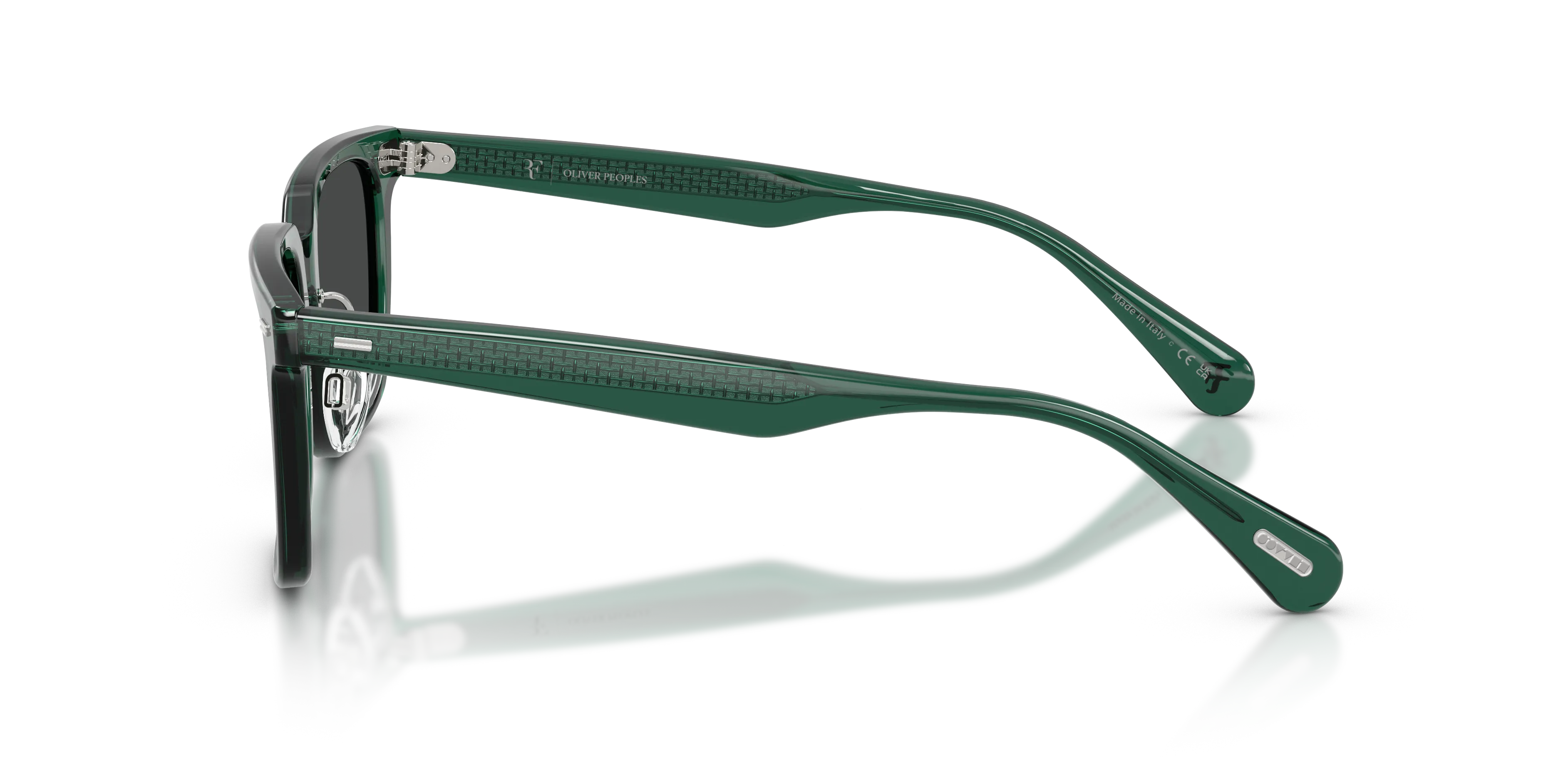 Oliver Peoples OV5592S MR. FEDERER II 176387 Occhiali da sole Acetato Verde Grigio Squadrata Normale - immagine 4