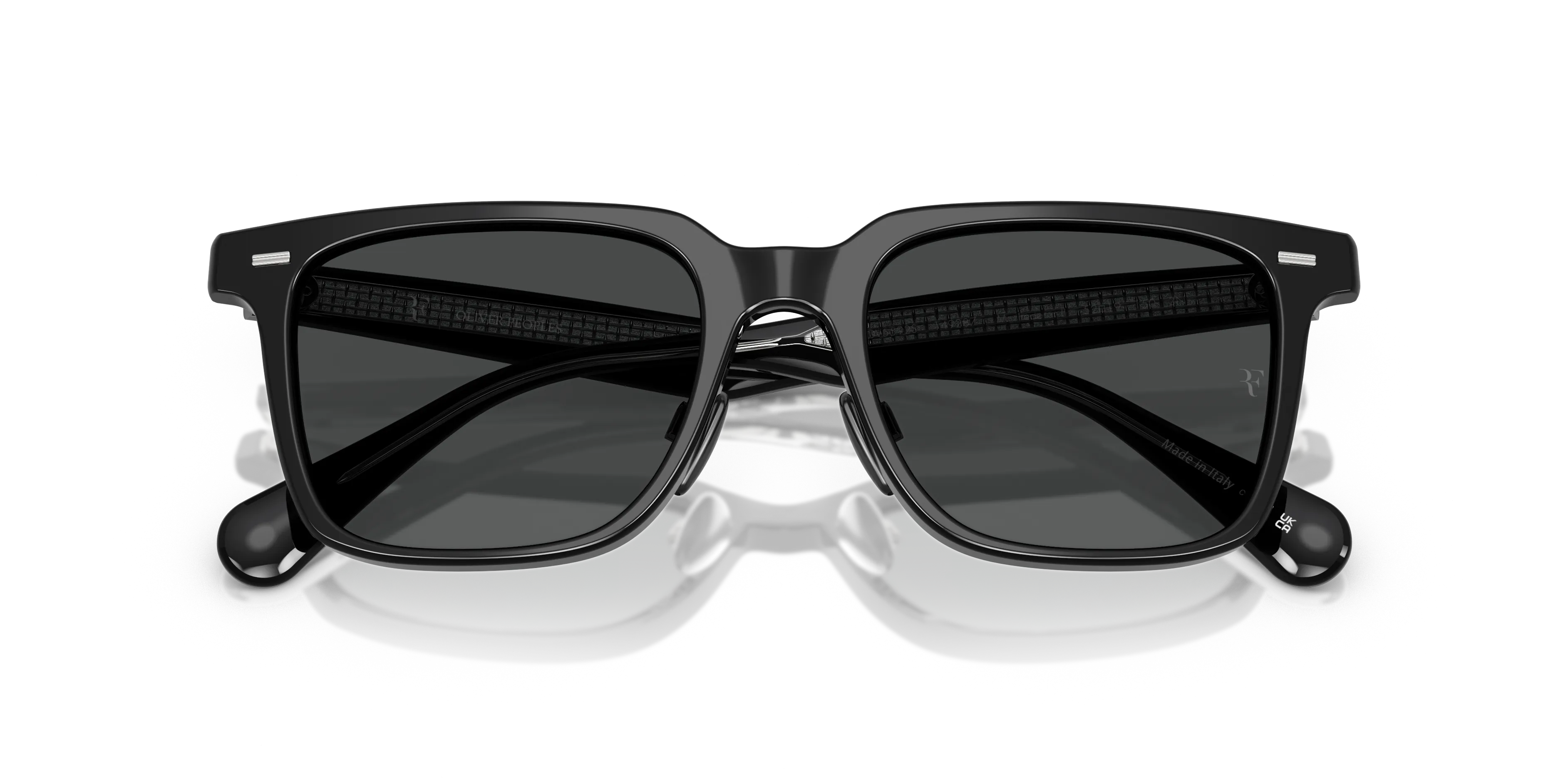 Oliver Peoples OV5592S MR. FEDERER II 149287 Occhiali da sole Acetato Nero Grigio Squadrata Normale - immagine 2