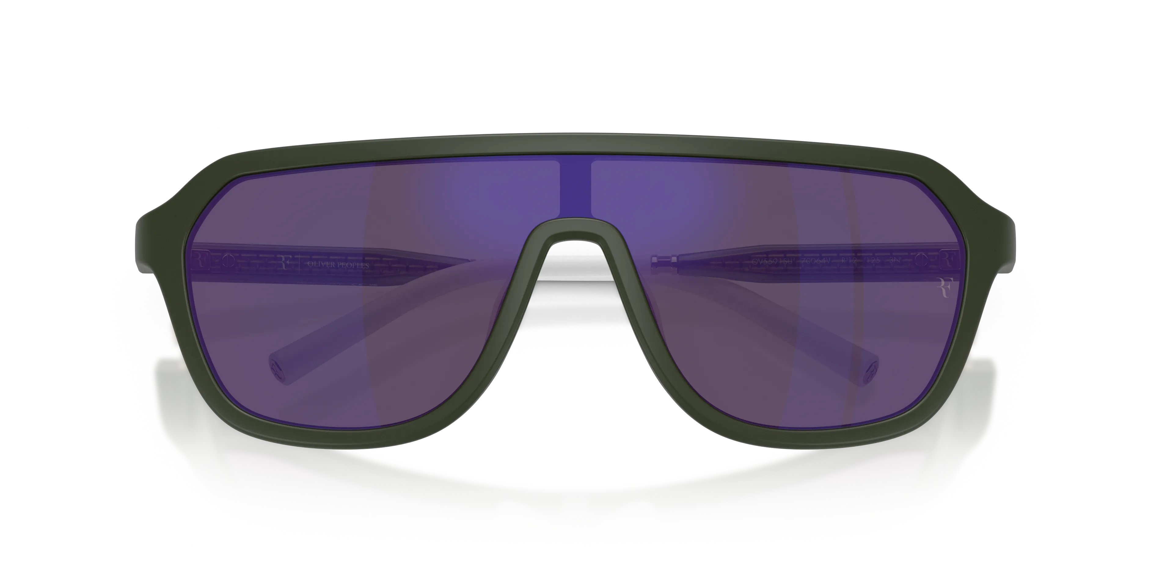 Oliver Peoples OV5591SU R-12 70064V Occhiali da sole Iniettato Verde Viola Geometrica Normale - immagine 2
