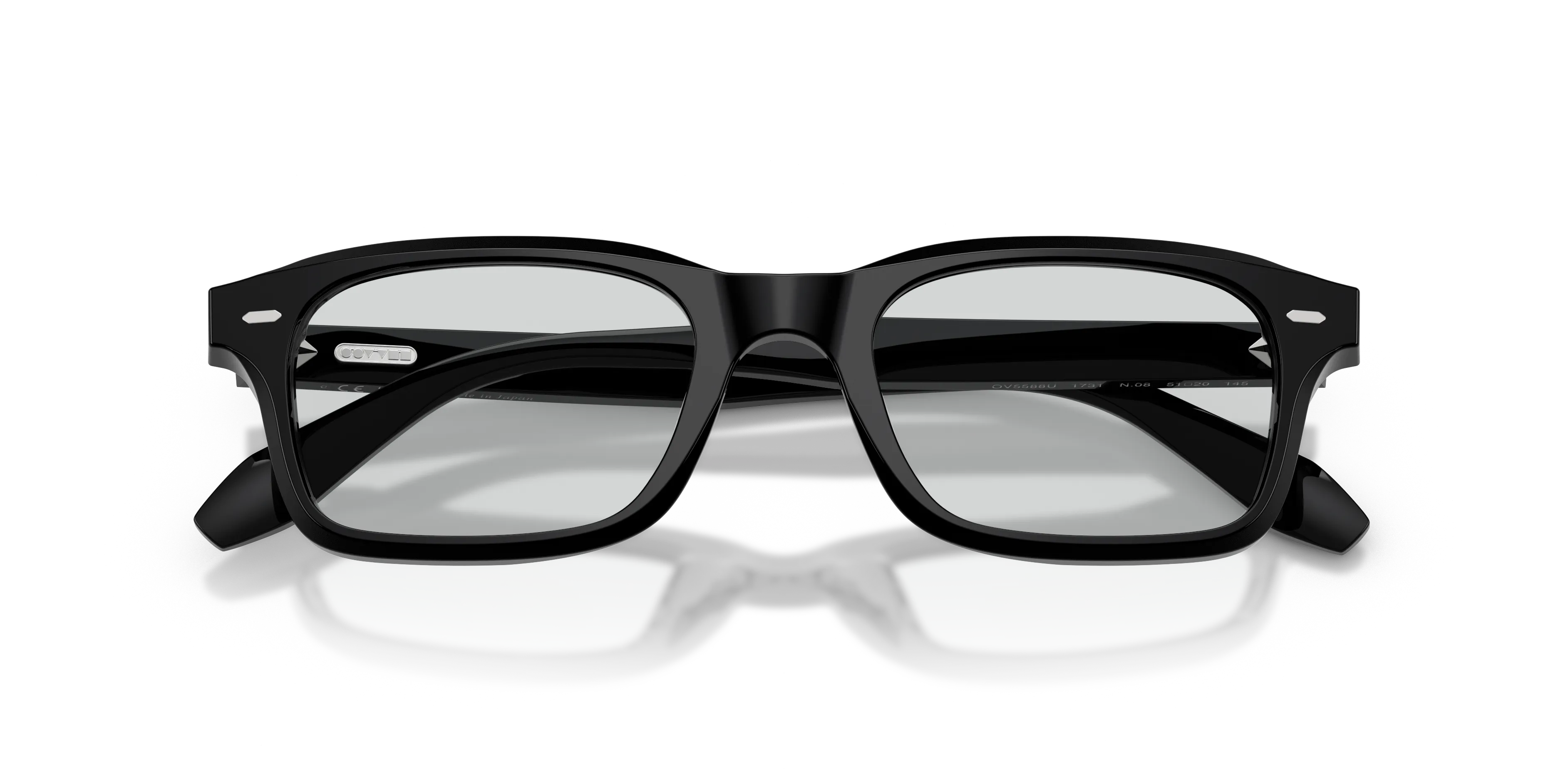 Oliver Peoples OV5588U N.08 1731 Montature da vista Acetato Nero Grigio Pillow Normale - immagine 2