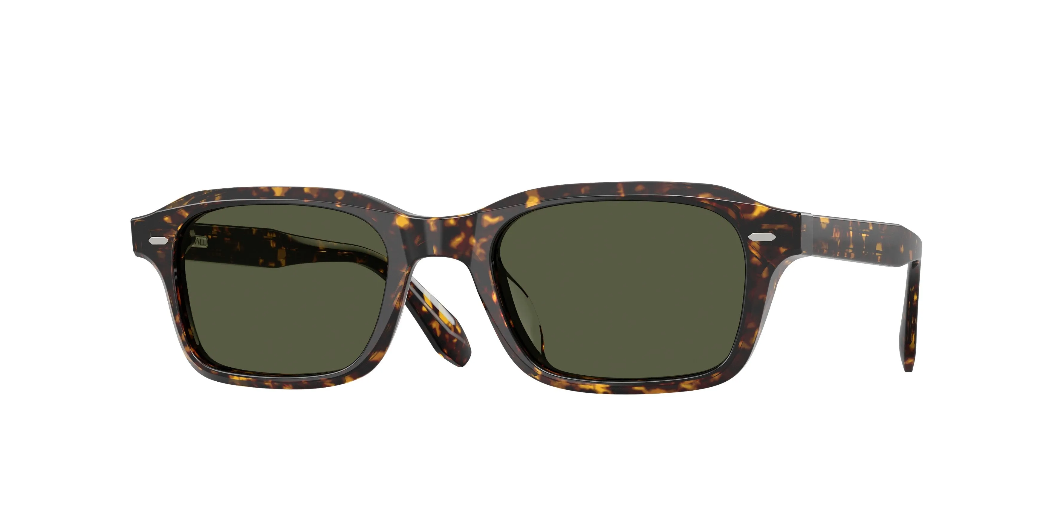 Oliver Peoples OV5588SU N.08 SUN 174152 Occhiali da sole Acetato Tartaruga Verde G15 Squadrata Normale - immagine 1