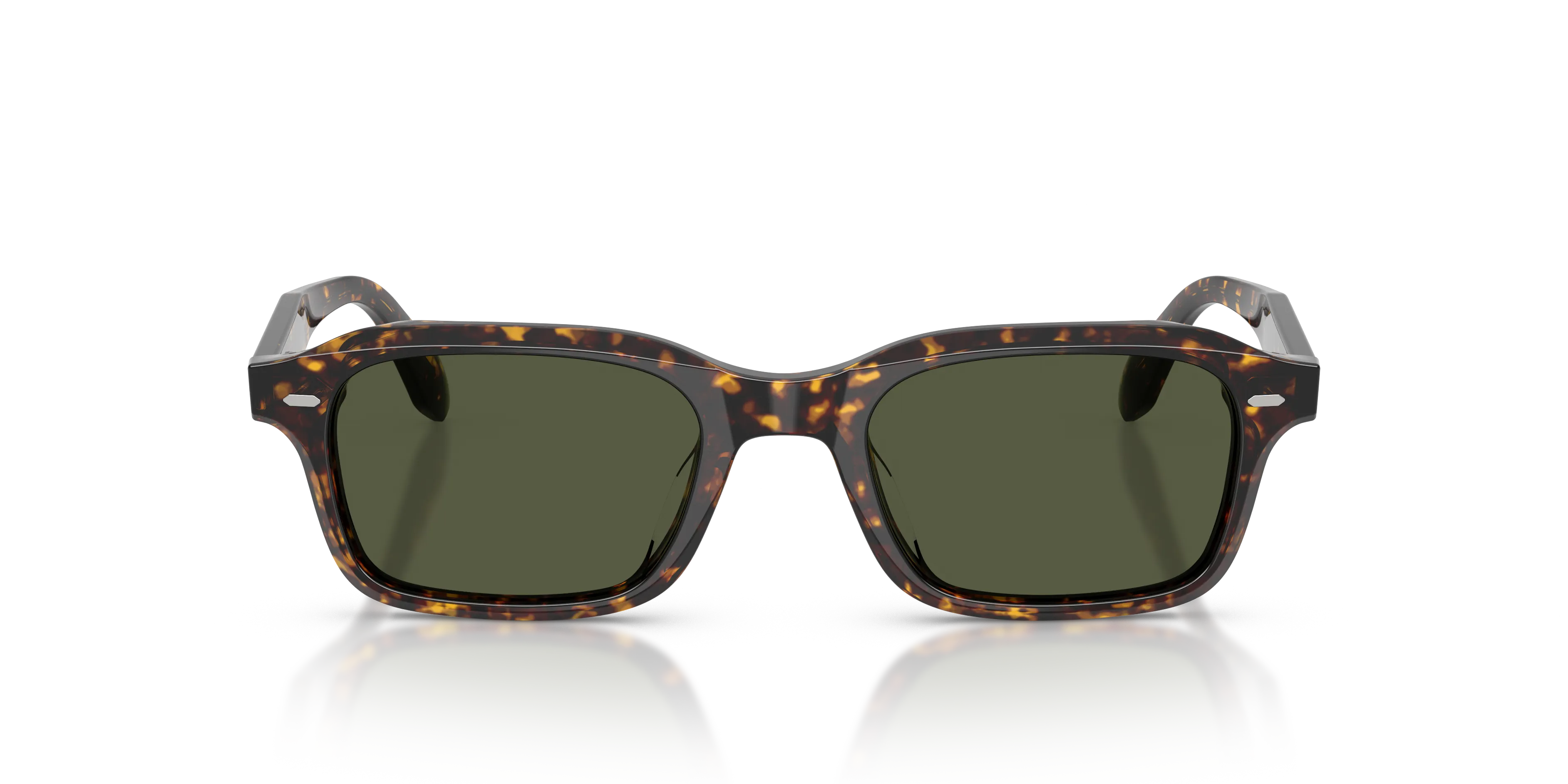 Oliver Peoples OV5588SU N.08 SUN 174152 Occhiali da sole Acetato Tartaruga Verde G15 Squadrata Normale - immagine 3