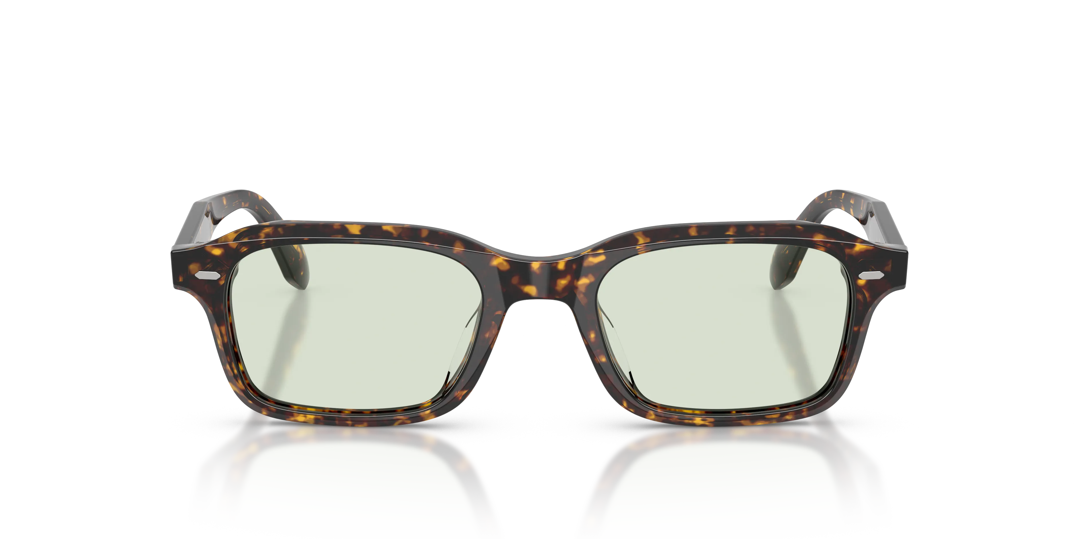 Oliver Peoples OV5588SU N.08 SUN 174121 Occhiali da sole Acetato Tartaruga Verde Squadrata Fotocromatiche - immagine 3