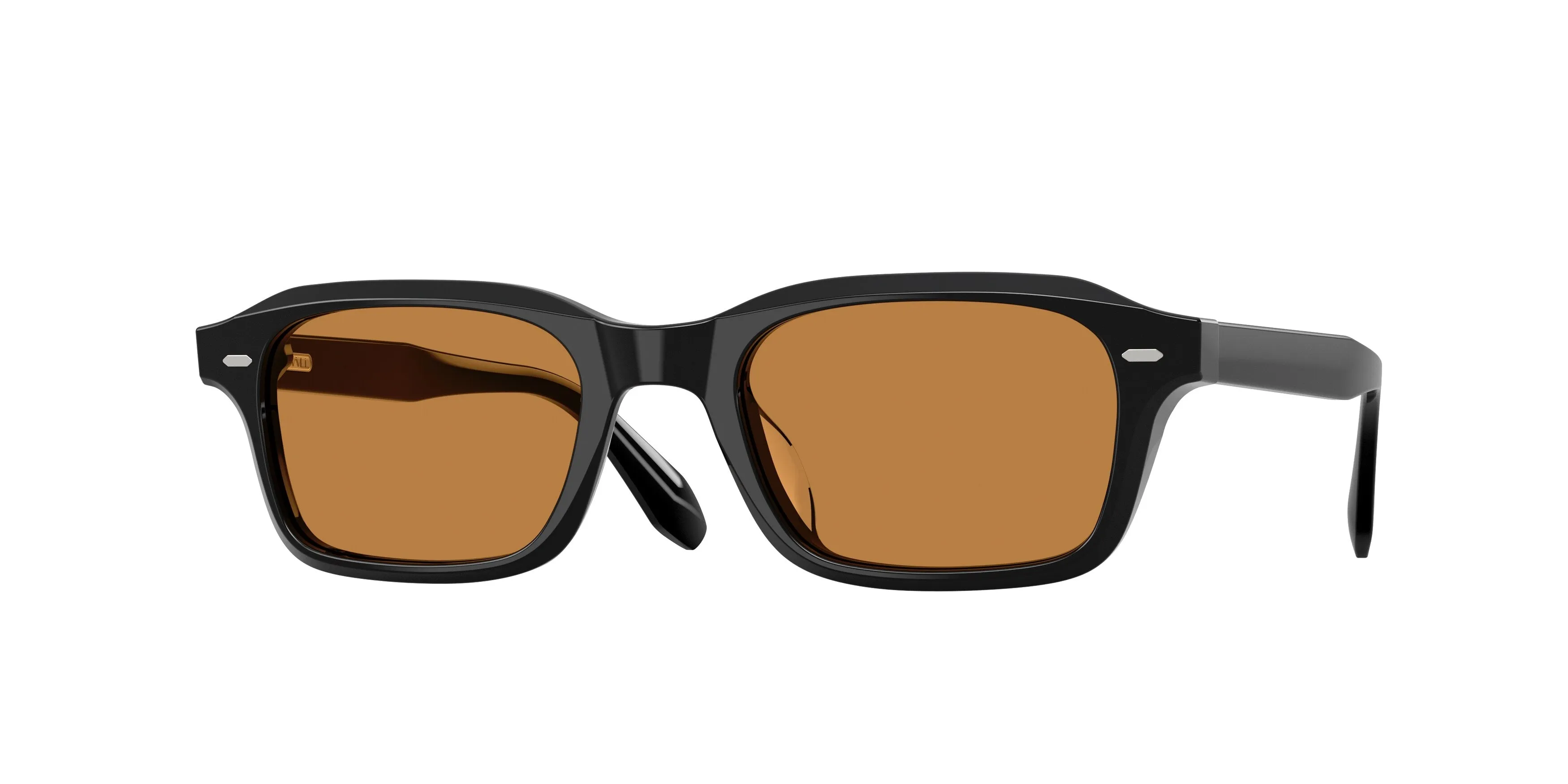 Oliver Peoples OV5588SU N.08 SUN 173153 Occhiali da sole Acetato Nero Arancione Squadrata Normale - immagine 1