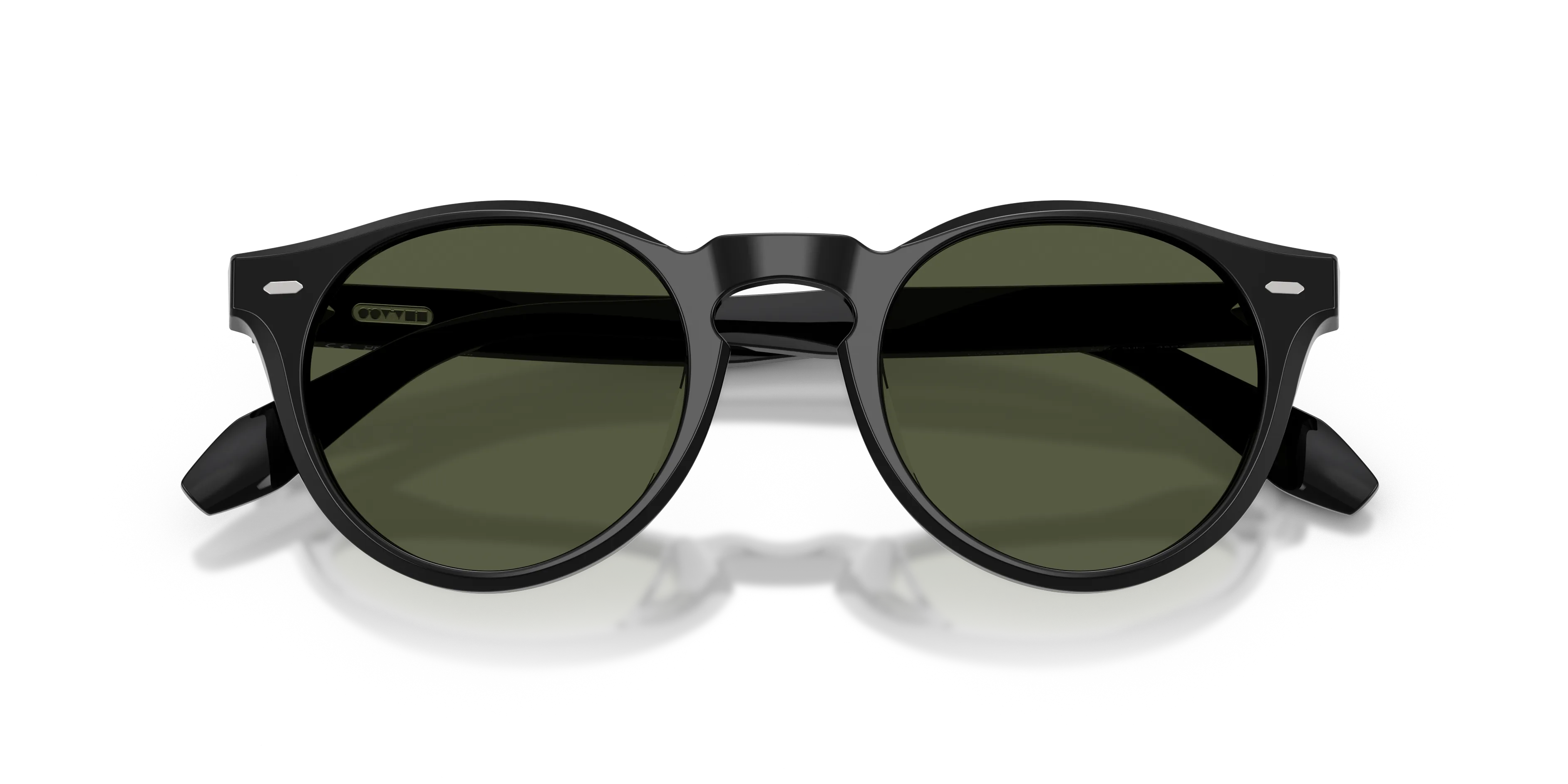 Oliver Peoples OV5587SU N.07 SUN 173152 Occhiali da sole Acetato Nero Verde G15 Pantos Normale - immagine 2
