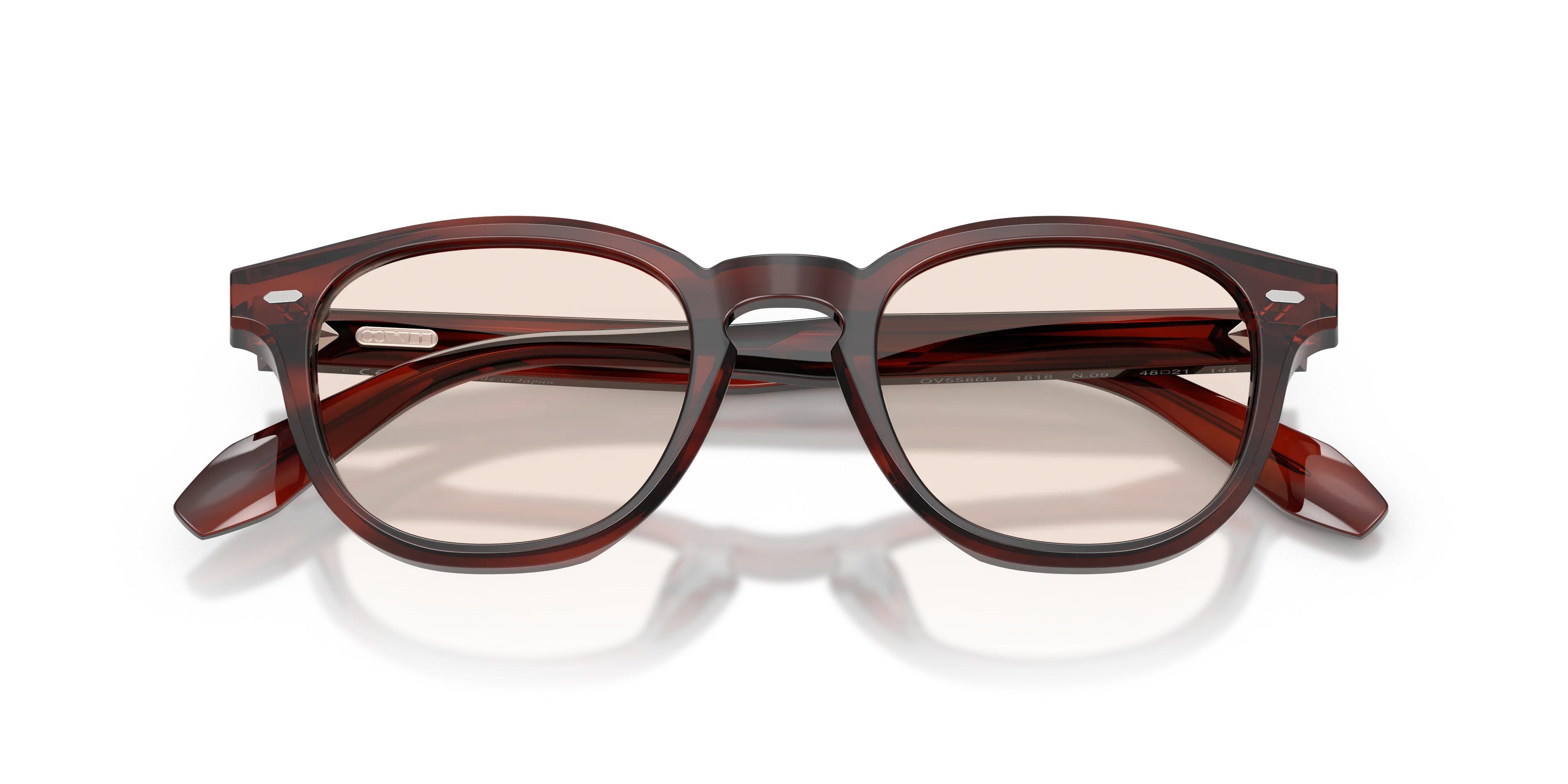 Oliver Peoples OV5586U N.09 1818 Montature da vista Acetato Marrone Marrone Pantos Normale - immagine 2