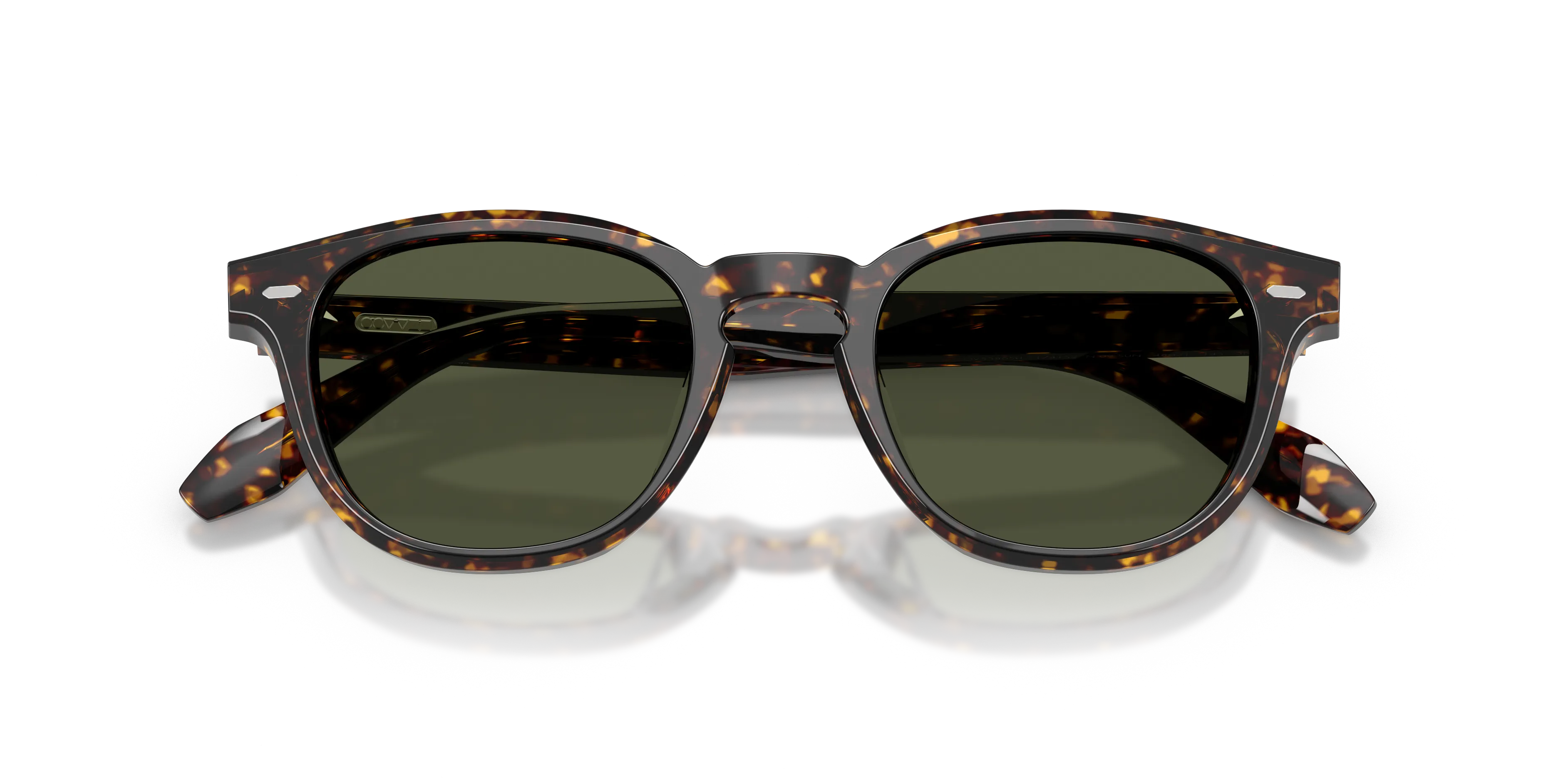 Oliver Peoples OV5586SU N.09 SUN 174152 Occhiali da sole Acetato Tartaruga Verde G15 Pantos Normale - immagine 2