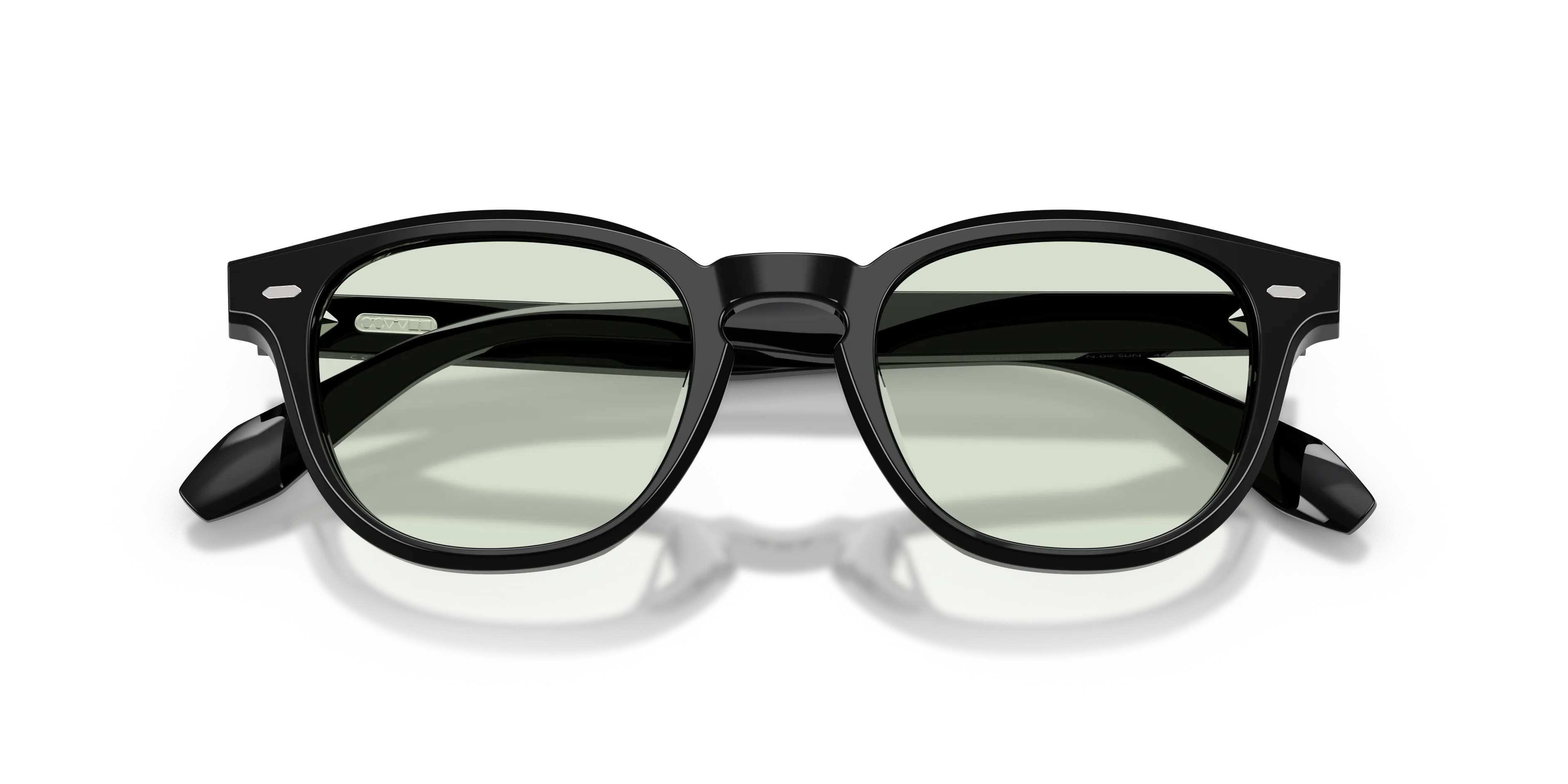 Oliver Peoples OV5586SU N.09 SUN 173121 Occhiali da sole Acetato Nero Verde Pantos Fotocromatiche - immagine 2
