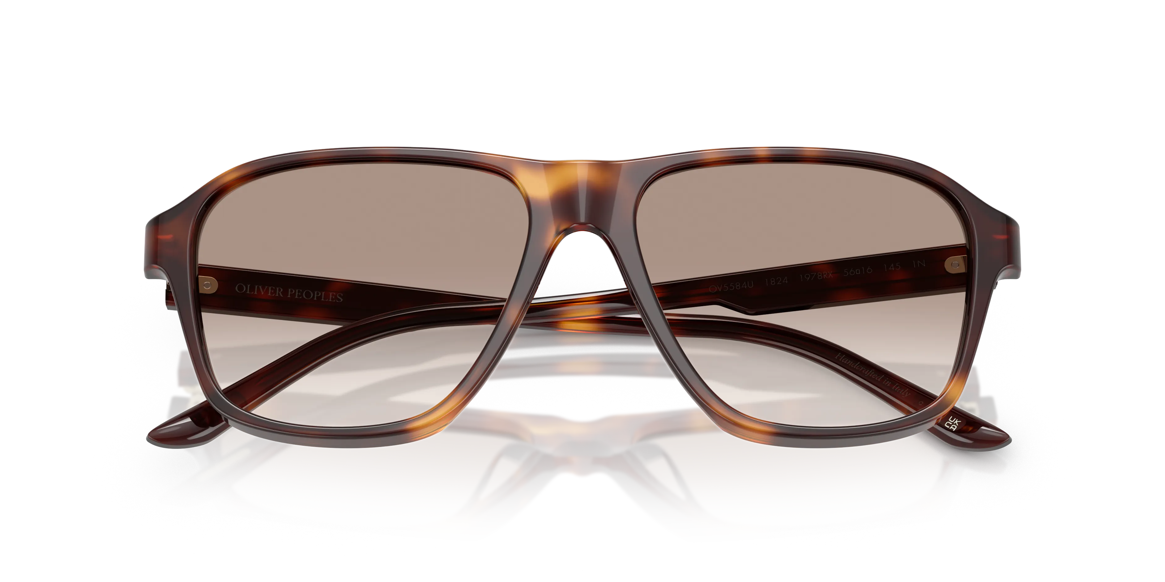 Oliver Peoples OV5584U 1978RX 1824 Montature da vista Acetato Tartaruga Marrone Pilot Normale - immagine 2