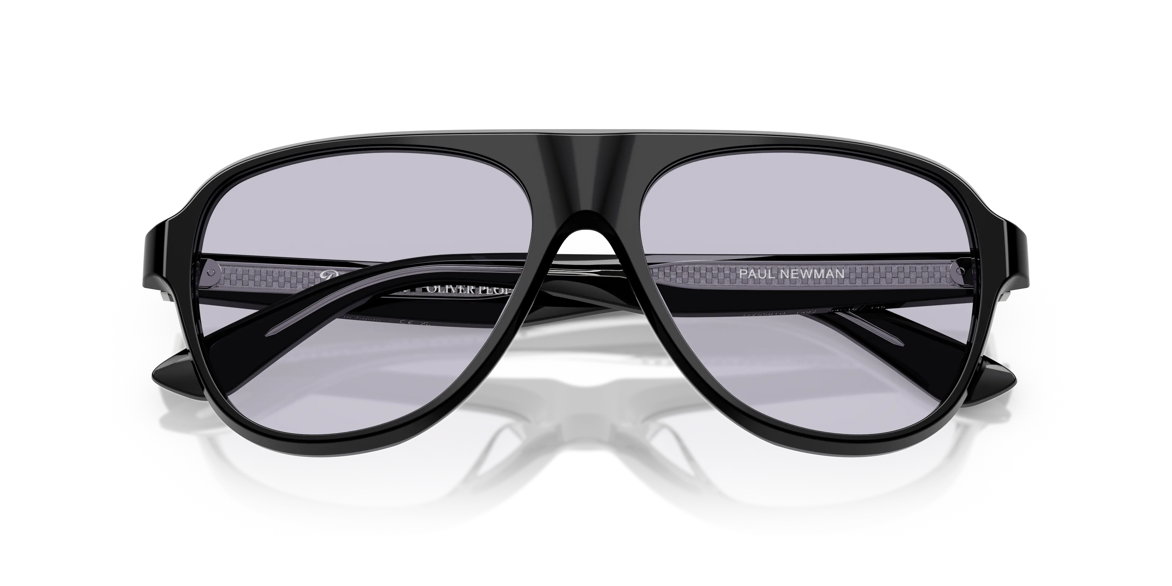 Oliver Peoples OV5581U PAUL NEWMAN 1492 Montature da vista Acetato Nero Viola Pilot Normale - immagine 2