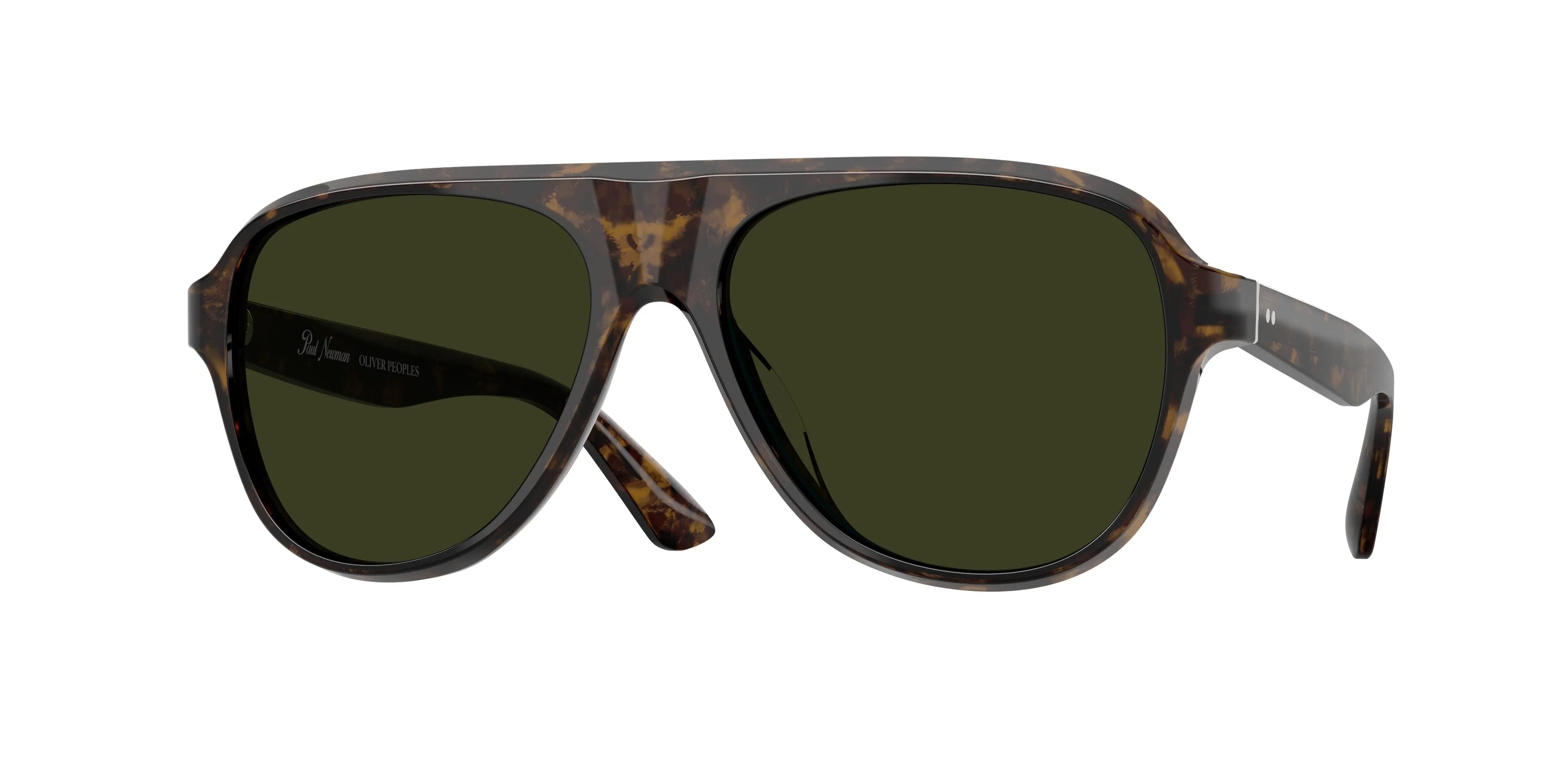Oliver Peoples OV5581SU PAUL NEWMAN SUN 1747P1 Occhiali da sole Acetato Tartaruga Verde G15 Pilot Polarizzata - immagine 1