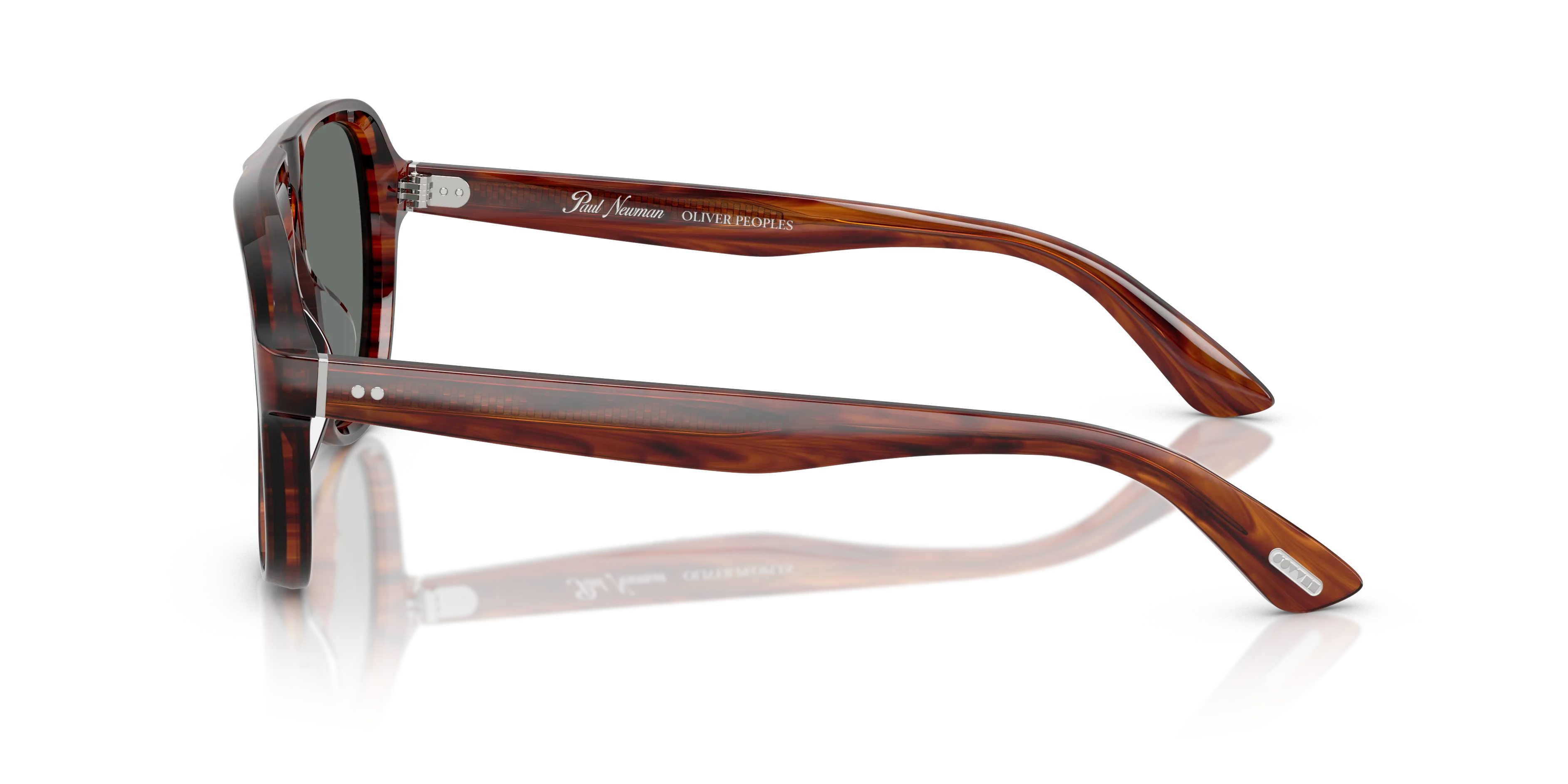 Oliver Peoples OV5581SU PAUL NEWMAN SUN 1721W5 Occhiali da sole Acetato Marrone Blu Pilot Normale - immagine 4