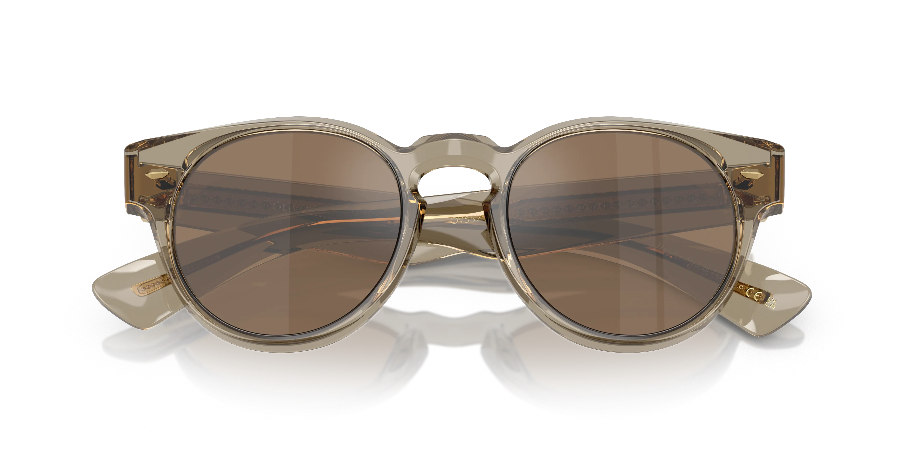 Oliver Peoples OV5571SU HAYTON 1745G8 Occhiali da sole Acetato Verde Arancione Pantos Normale - immagine 2
