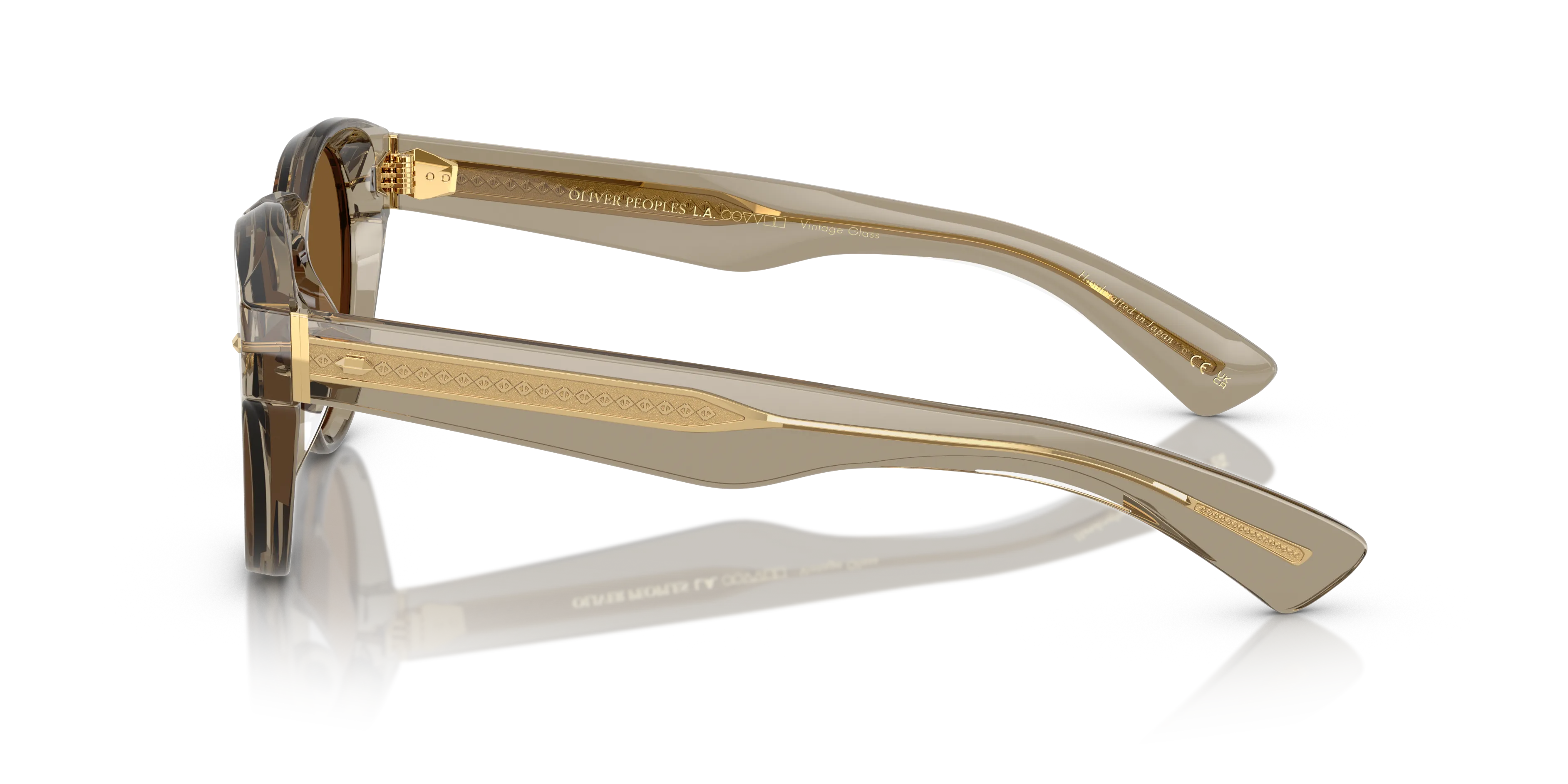 Oliver Peoples OV5571SU HAYTON 1745G8 Occhiali da sole Acetato Verde Arancione Pantos Normale - immagine 4