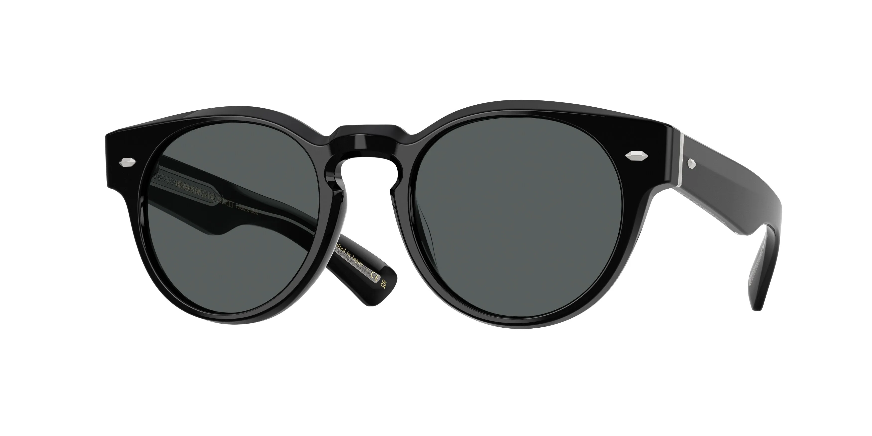 Oliver Peoples OV5571SU HAYTON 1731P2 Occhiali da sole Acetato Nero Grigio Pantos Polarizzata - immagine 1